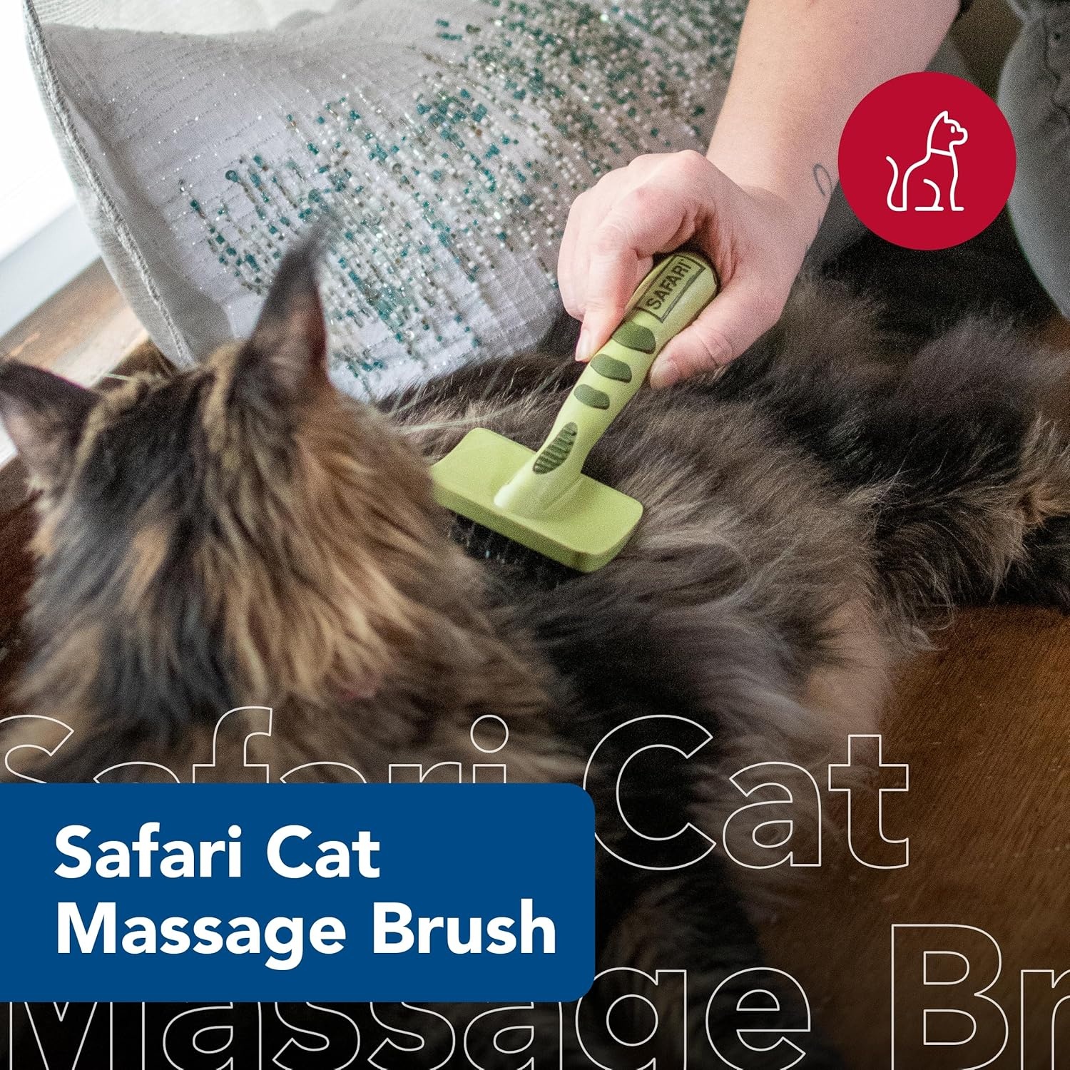 image:imageCoastal Pet Safari Cat Massage Brush No Color One Size 65 L x 3 W