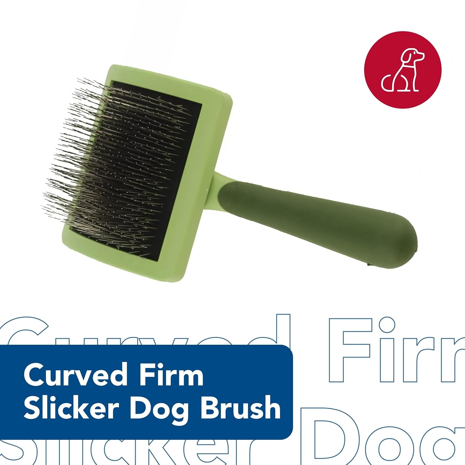 image:imageCoastal Pet Safari Curved Firm Slicker Brush with Coated Tips for Long Hair No Color Medium 65 L x 40625 WMedium 65 L x 40625 W