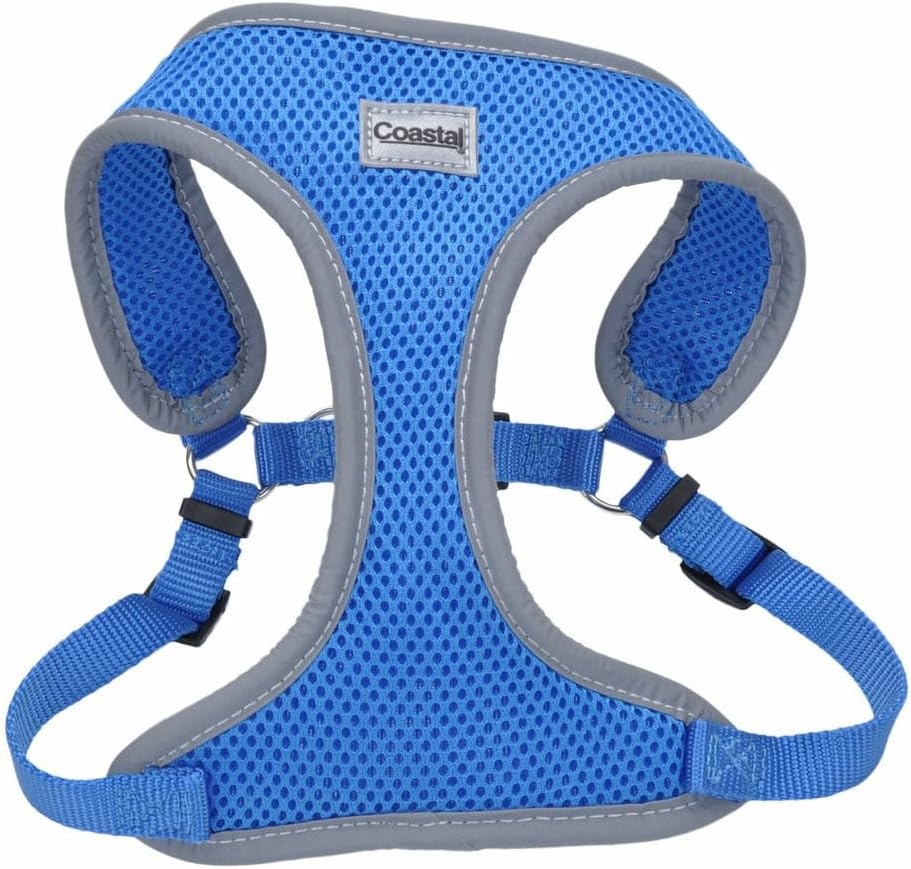 image:imageCoastal Pet Comfort Soft Reflective Wrap Adjustable Dog Harness NoPull Dog Harness for Small amp Large Dogs Purple 34 x 2029Blue Lagoon