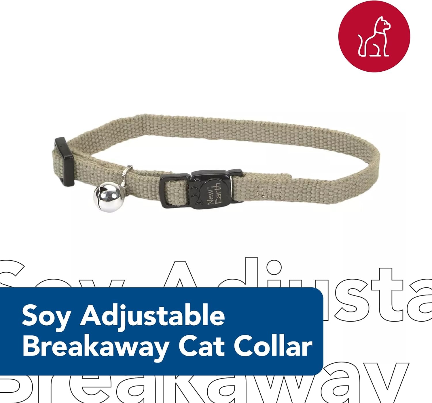image:imageCoastal Pet New Earth Soy Adjustable Breakaway Cat Collar EcoFriendly OdorResistant and Adjustable Cat Collar Olive 38 x 812Pumpkin