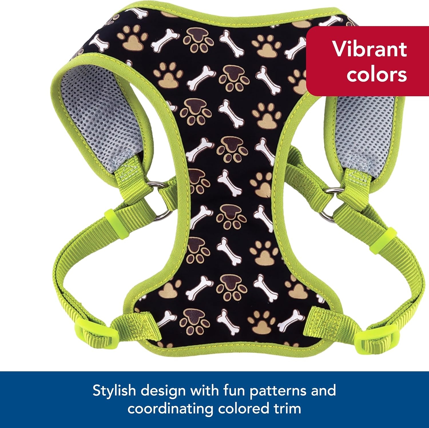 image:imageCoastal Pet Ribbon Designer Wrap Adjustable Dog Harness Large amp Small Dog Harness Breathable Mesh Harness for Dogs Pet Supplies for Dogs Red with Paws 38 x 141638 x 1416 Pack of 1