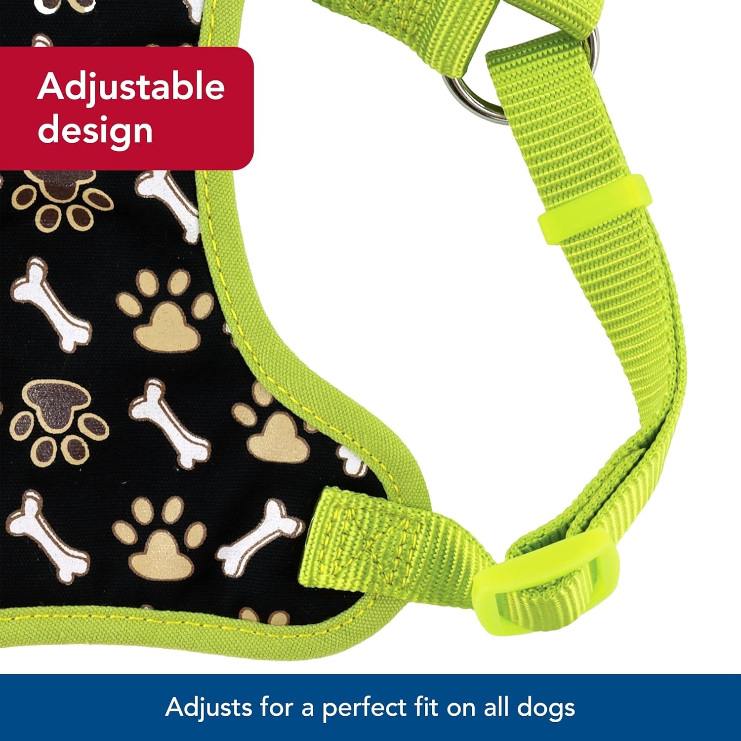 image:imageCoastal Pet Ribbon Designer Wrap Adjustable Dog Harness Large amp Small Dog Harness Breathable Mesh Harness for Dogs Pet Supplies for Dogs Red with Paws 38 x 14161619 Inch Pack of 1