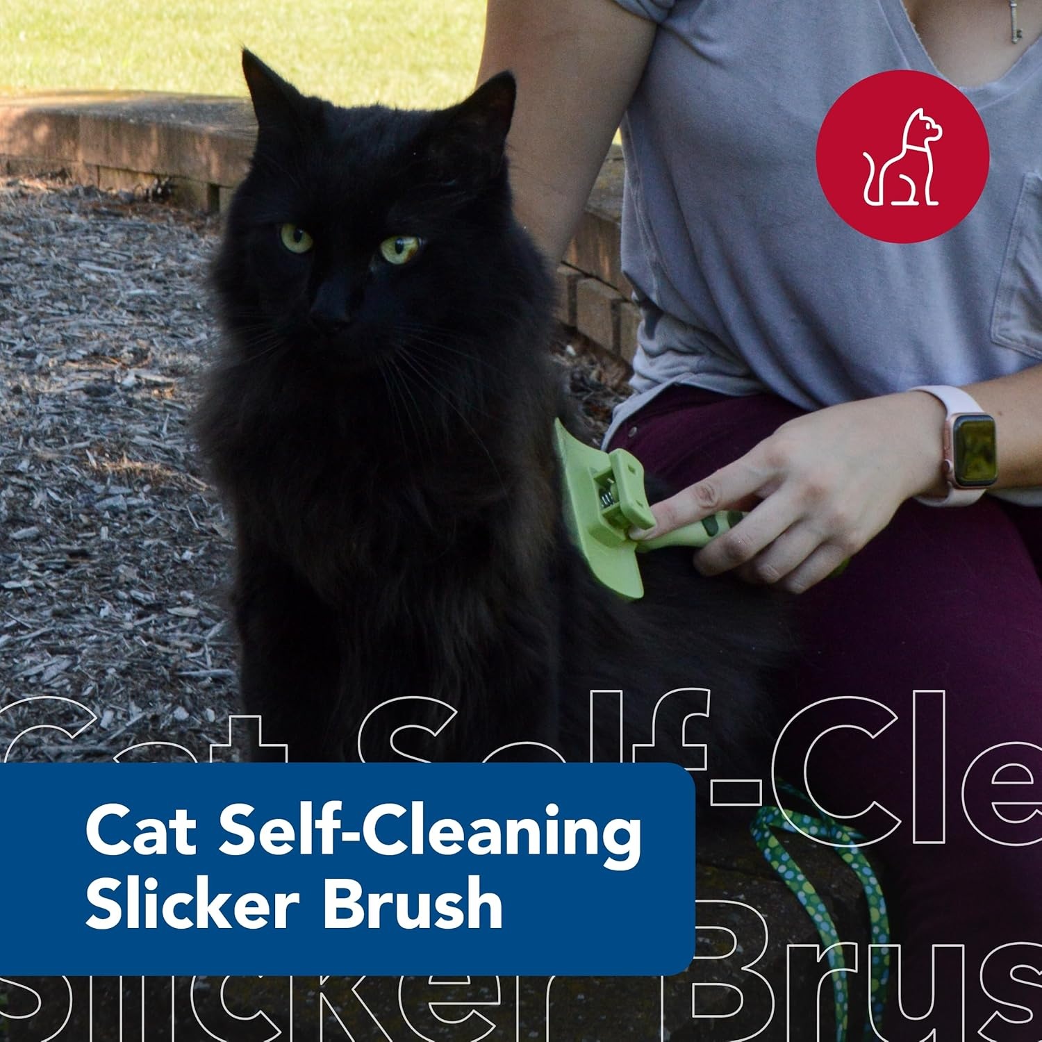 image:imageCoastal Pet Safari Cat SelfCleaning Slicker Brush Cat Grooming SuppliesPack of 1