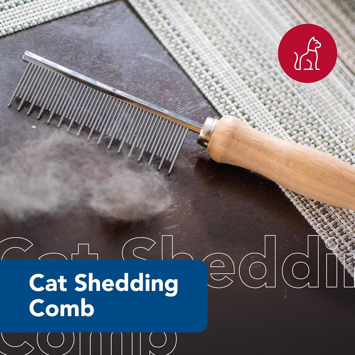 image:imageCoastal Pet Safari Cat Shedding Comb Prevents Hairballs DailyUse Cat Deshedding Brush for Cats with Short and Long Hair One Size