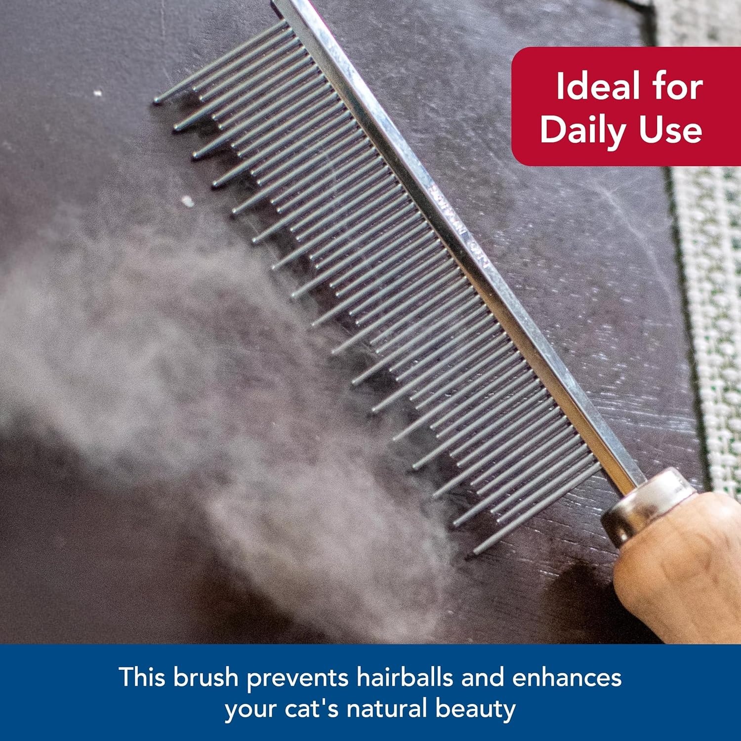 image:imageCoastal Pet Safari Cat Shedding Comb Prevents Hairballs DailyUse Cat Deshedding Brush for Cats with Short and Long Hair One Size