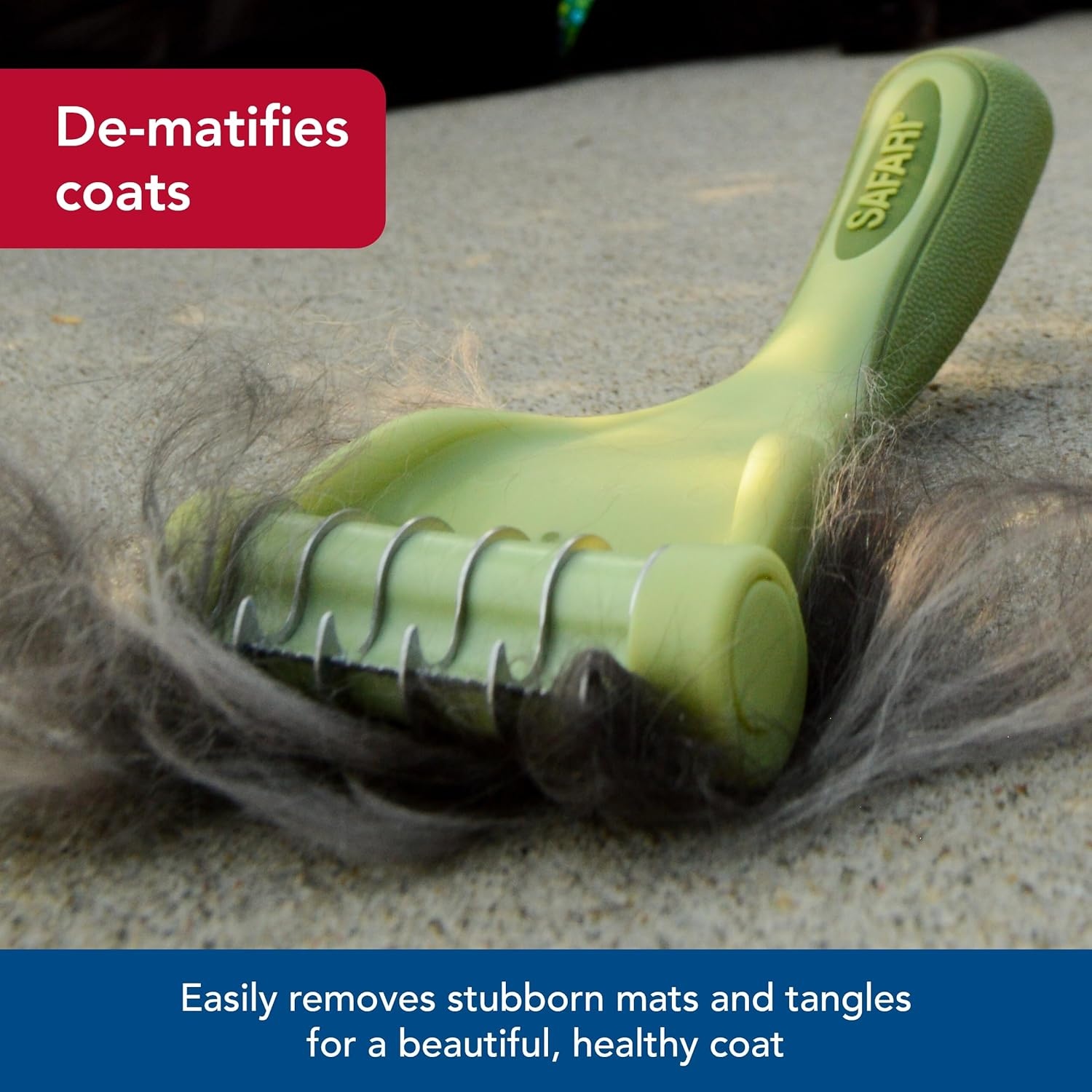 image:imageCoastal Pet Safari Shed Magic DeShedding Tool Long Hair Grooming Brush With Metal Comb for CatsShort Hair