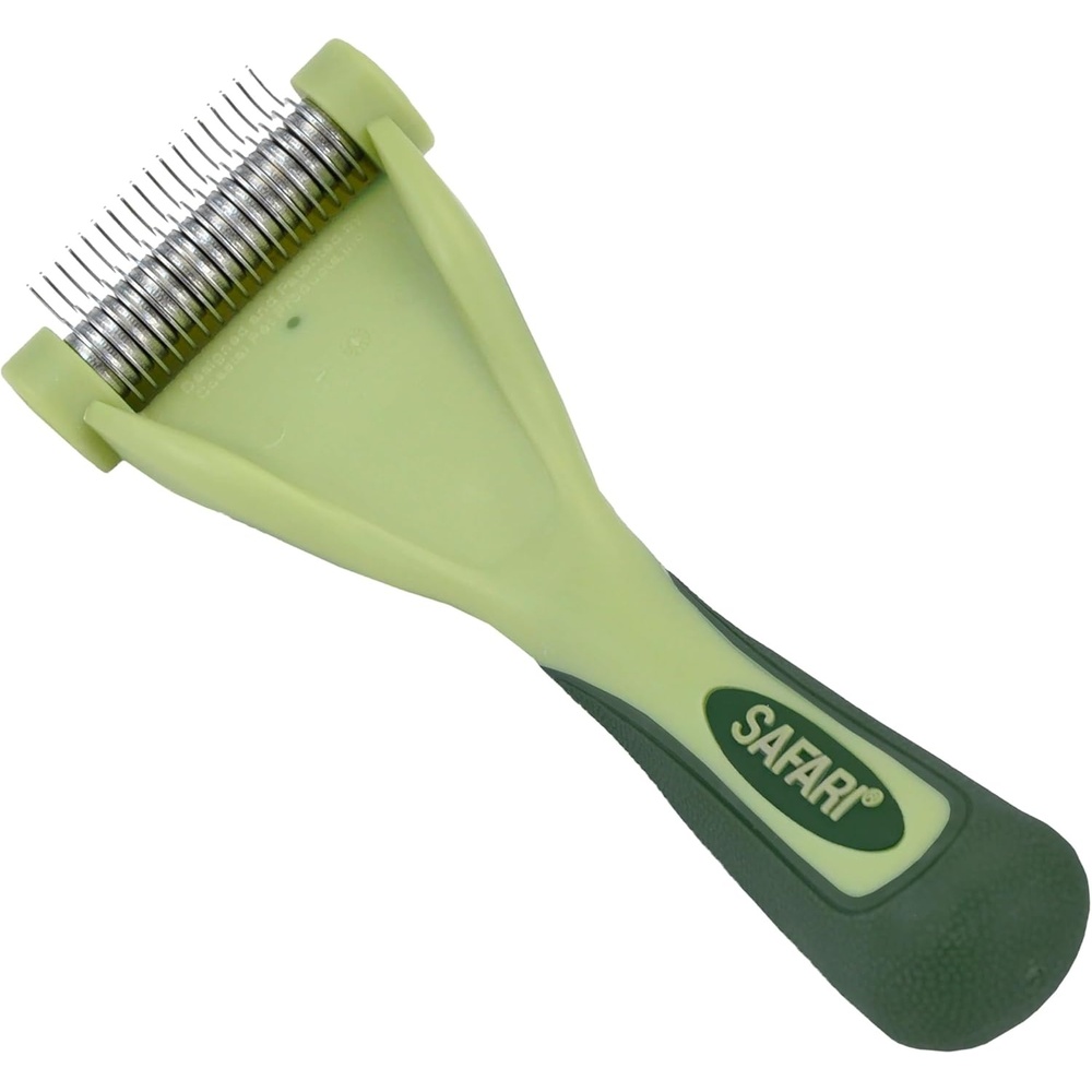 image:imageCoastal Pet Safari Shed Magic DeShedding Tool Long Hair Grooming Brush With Metal Comb for CatsLong Hair