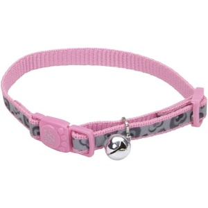 image:imageCoastal Pet  Lazer Brite  Reflective Adjustable Breakaway Cat Collar Shamrocks 38 x 0812Pink New Hearts