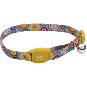 image:imageCoastal Pet  Safe Cat Fashion Breakaway Cat Collar with Magnetic Buckle and Bell  Golden Kaleidoscope Print  38 x 812Golden Kaleidoscope
