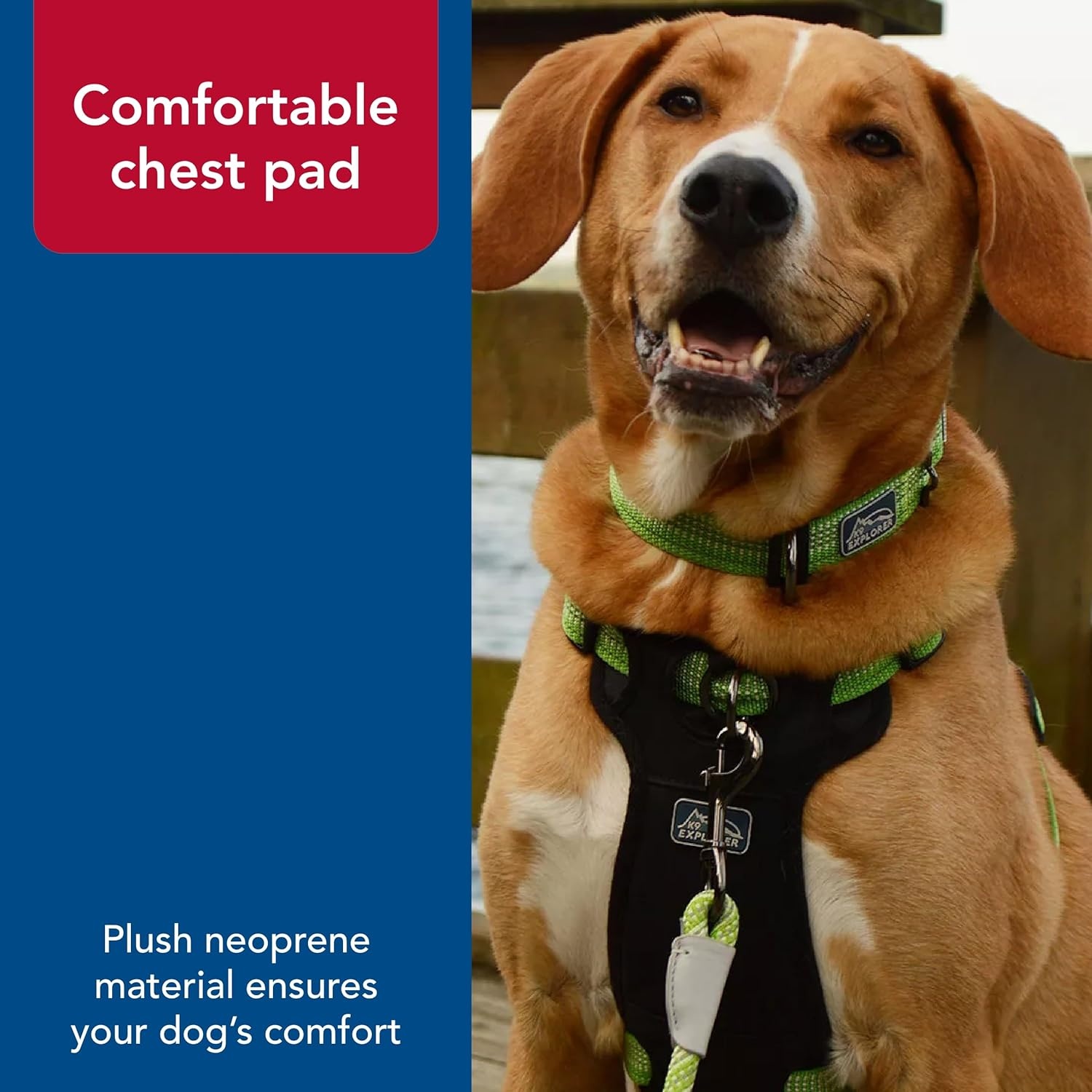 image:imageCoastal K9 Explorer Brights Reflective FrontConnect Harness Meadow 1 x 2030Desert