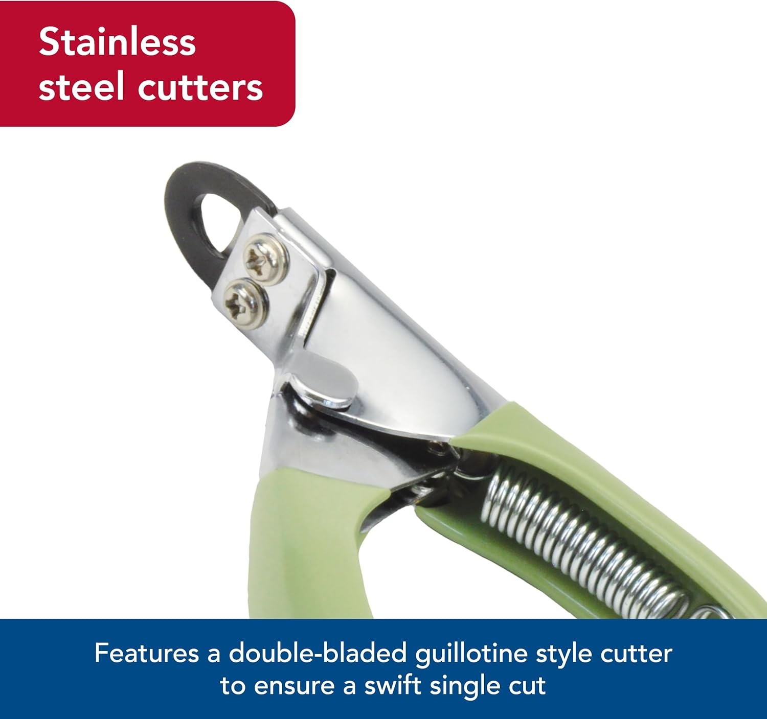 image:imageCoastal Pet Safari Guillotine Dog Nail Trimmer DoubleBladed Guillotine Style Dog Nail Trimmers OwnerFriendly Vinyl Grip for Small to Medium Dogs Small 5 L x 3 WSmall
