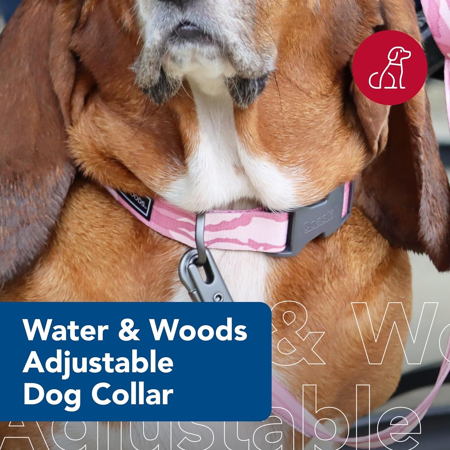 image:imageCoastal Pet Water amp Woods Adjustable Dog Collar Durable Dog Collar with Curved Snap Lock Buckle Patterned Collar for Dog Stylish amp Adjustable Safety Orange Medium 1 x 1420Bottomland Pink