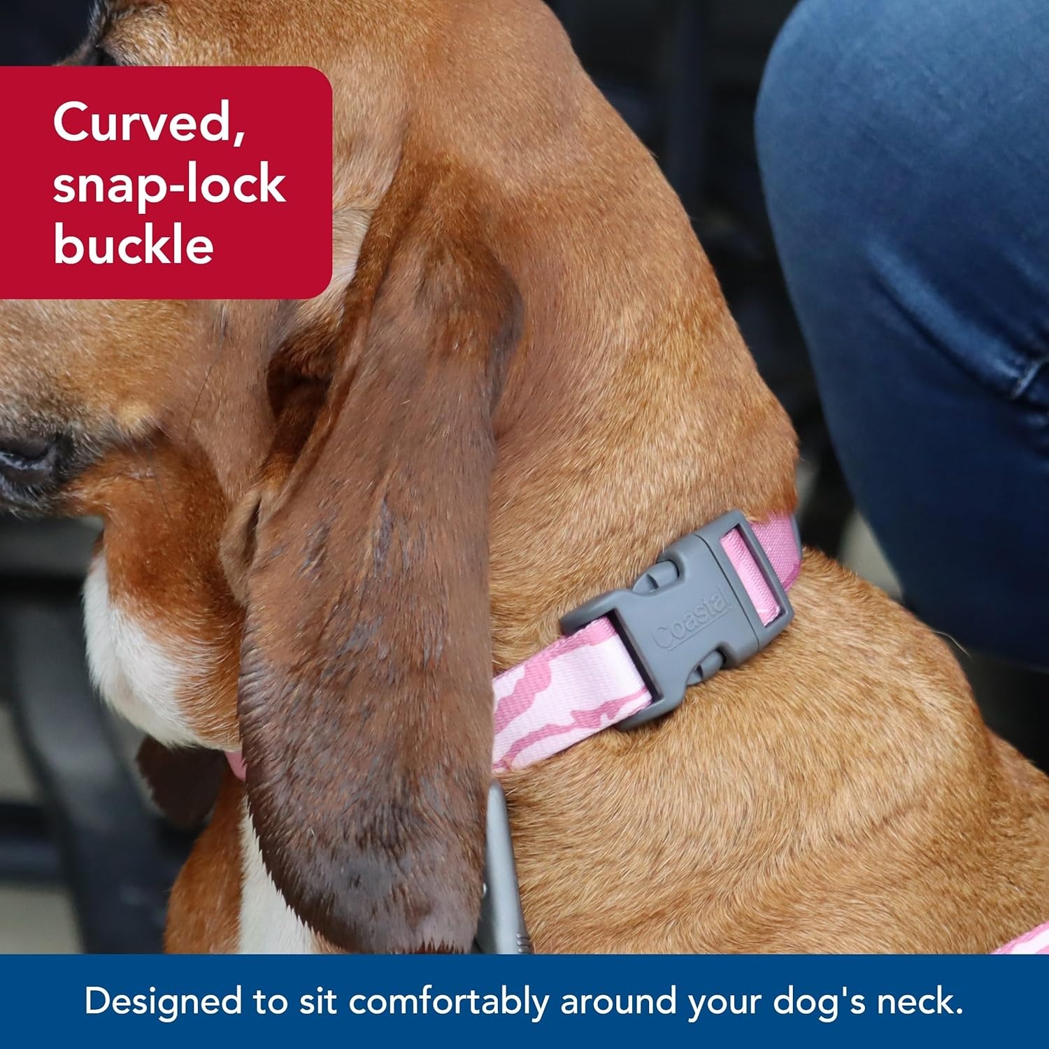 image:imageCoastal Pet Water amp Woods Adjustable Dog Collar Durable Dog Collar with Curved Snap Lock Buckle Patterned Collar for Dog Stylish amp Adjustable Safety Orange Medium 1 x 1420Bottomland Pink