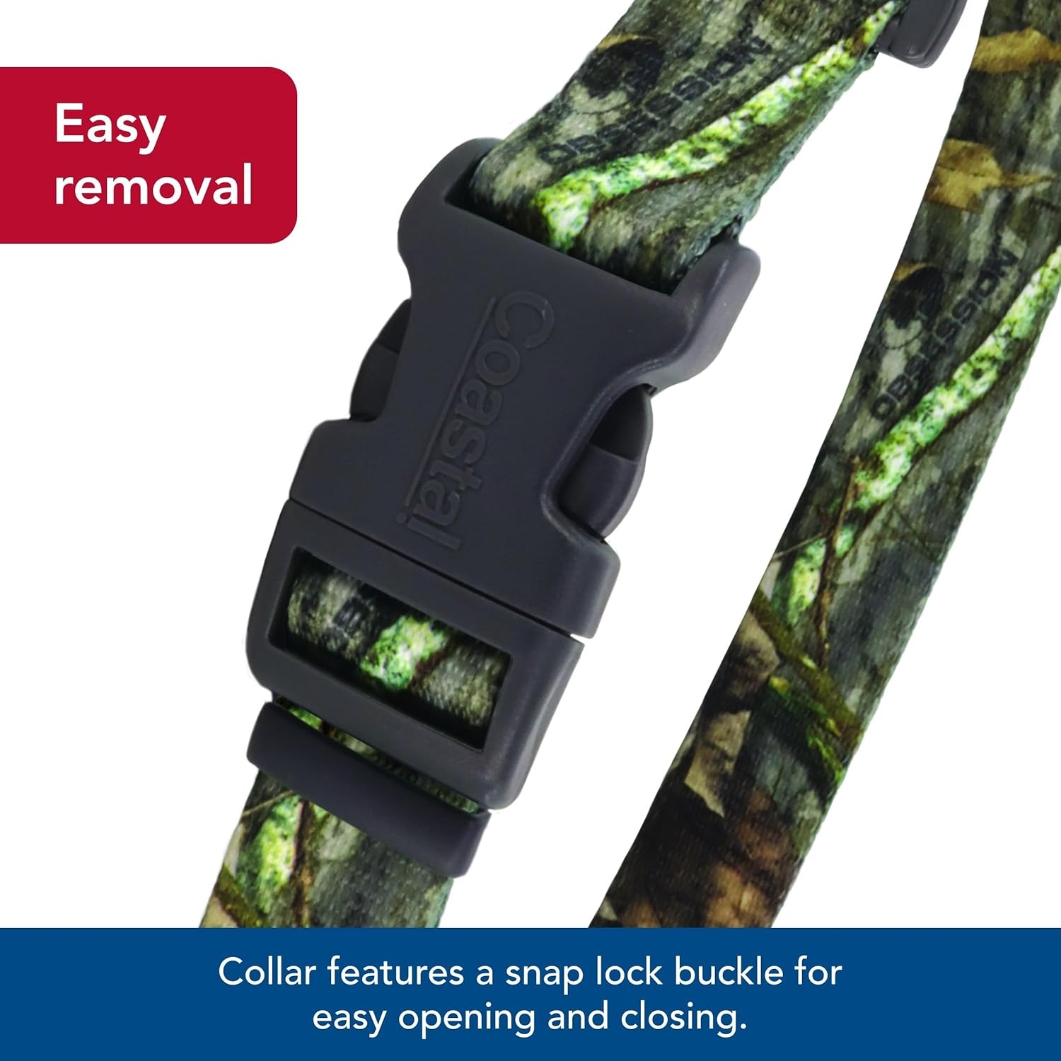 image:imageCoastal Pet Water amp Woods Adjustable Dog Collar Durable Dog Collar with Curved Snap Lock Buckle Patterned Collar for Dog Stylish amp Adjustable Safety Orange Medium 1 x 1420NWTF Obsession