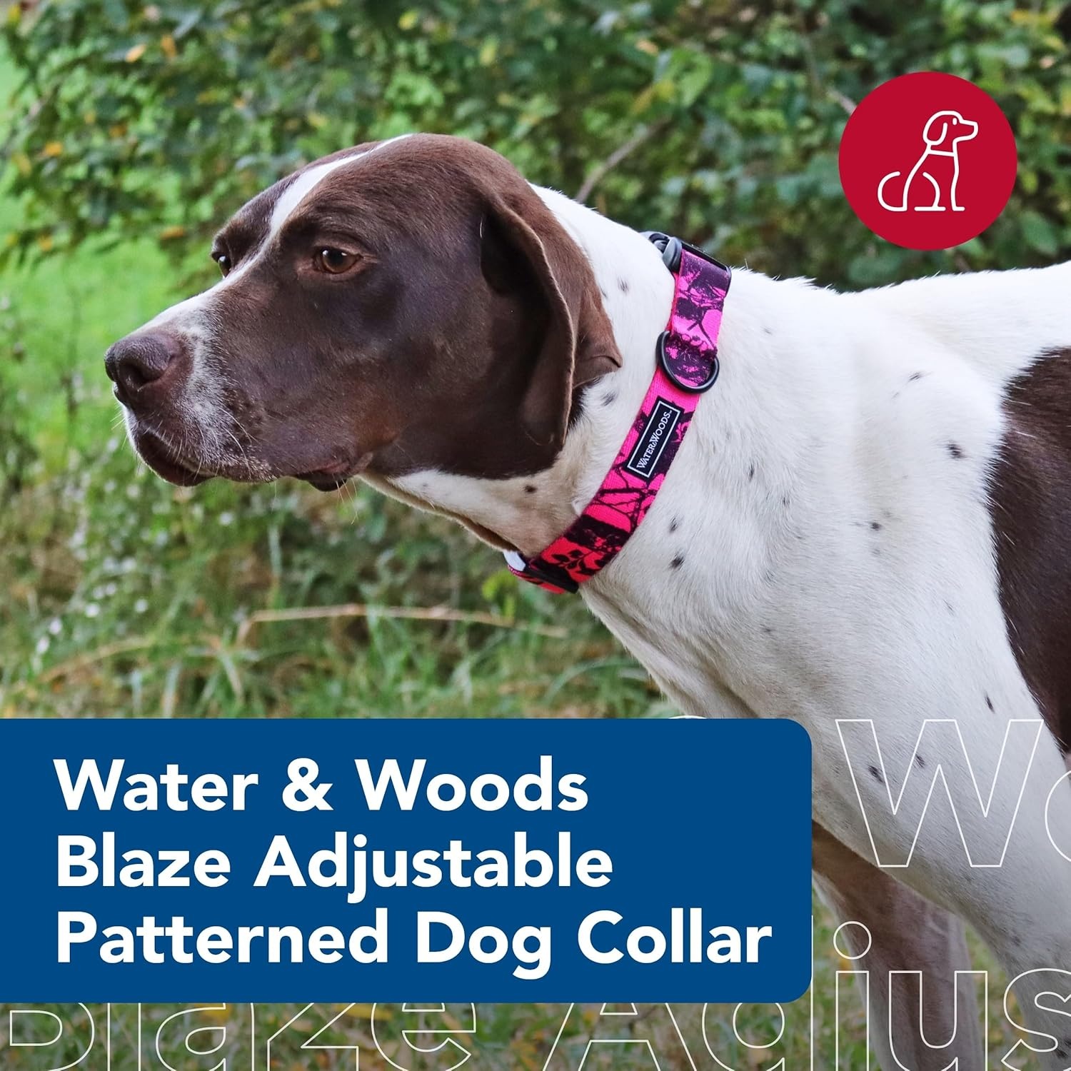 image:imageCoastal Pet Water amp Woods Blaze Adjustable Patterned Dog Collar by Coastal Pet Durable SnapLock Buckle Highly Visible with Forest Silhouette Pattern Orange Tree Medium 1 x 1420Neon Pink Tree