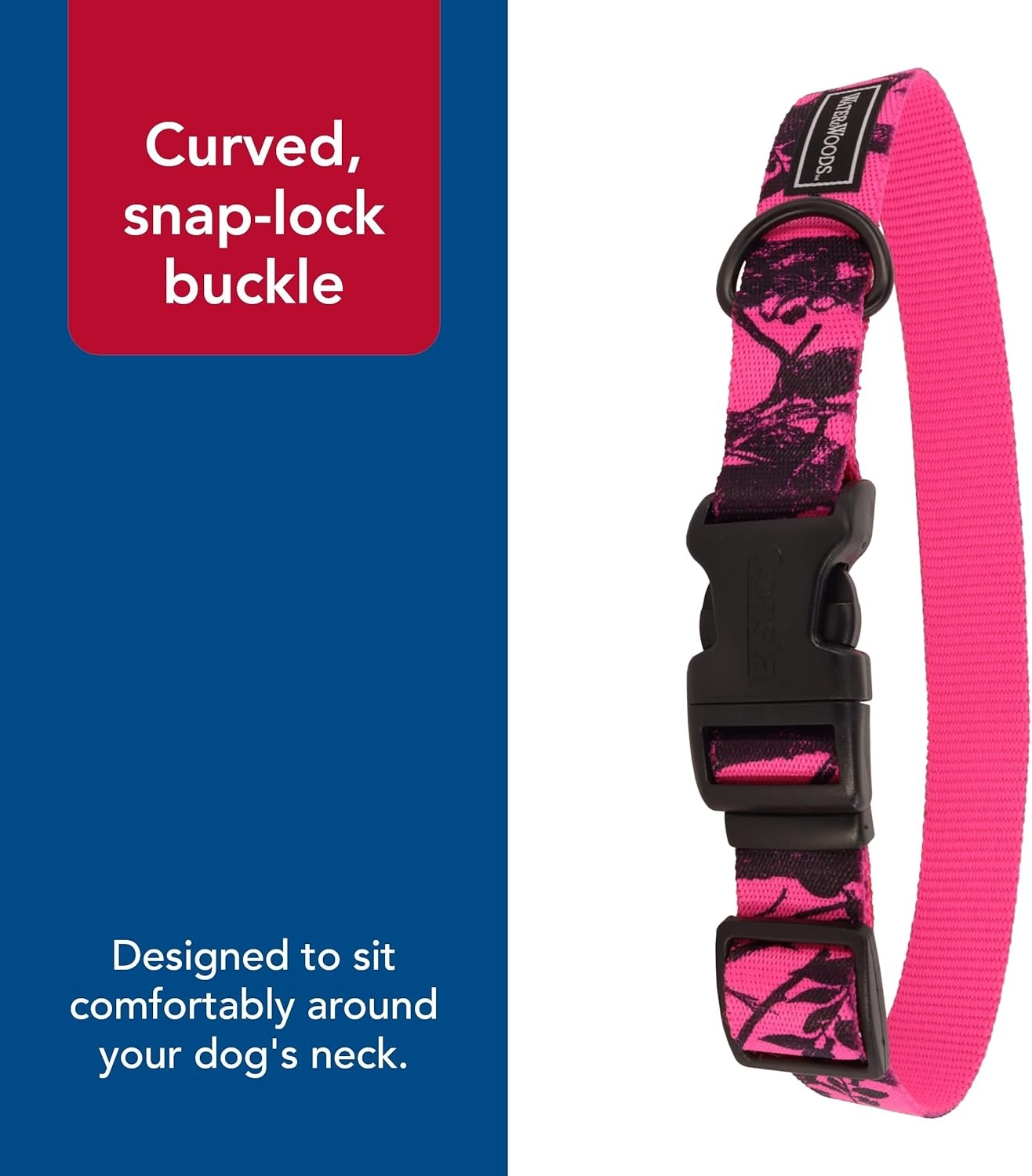 image:imageCoastal Pet Water amp Woods Blaze Adjustable Patterned Dog Collar by Coastal Pet Durable SnapLock Buckle Highly Visible with Forest Silhouette Pattern Orange Tree Medium 1 x 1420Neon Pink Tree
