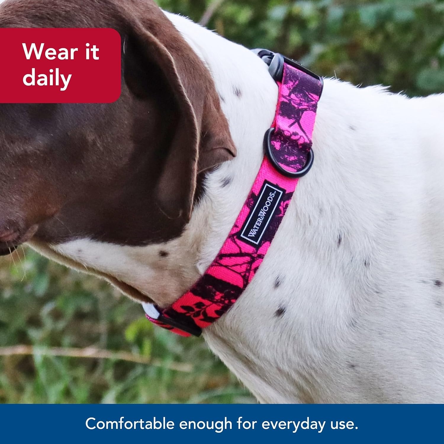 image:imageCoastal Pet Water amp Woods Blaze Adjustable Patterned Dog Collar by Coastal Pet Durable SnapLock Buckle Highly Visible with Forest Silhouette Pattern Orange Tree Medium 1 x 1420Neon Pink Tree