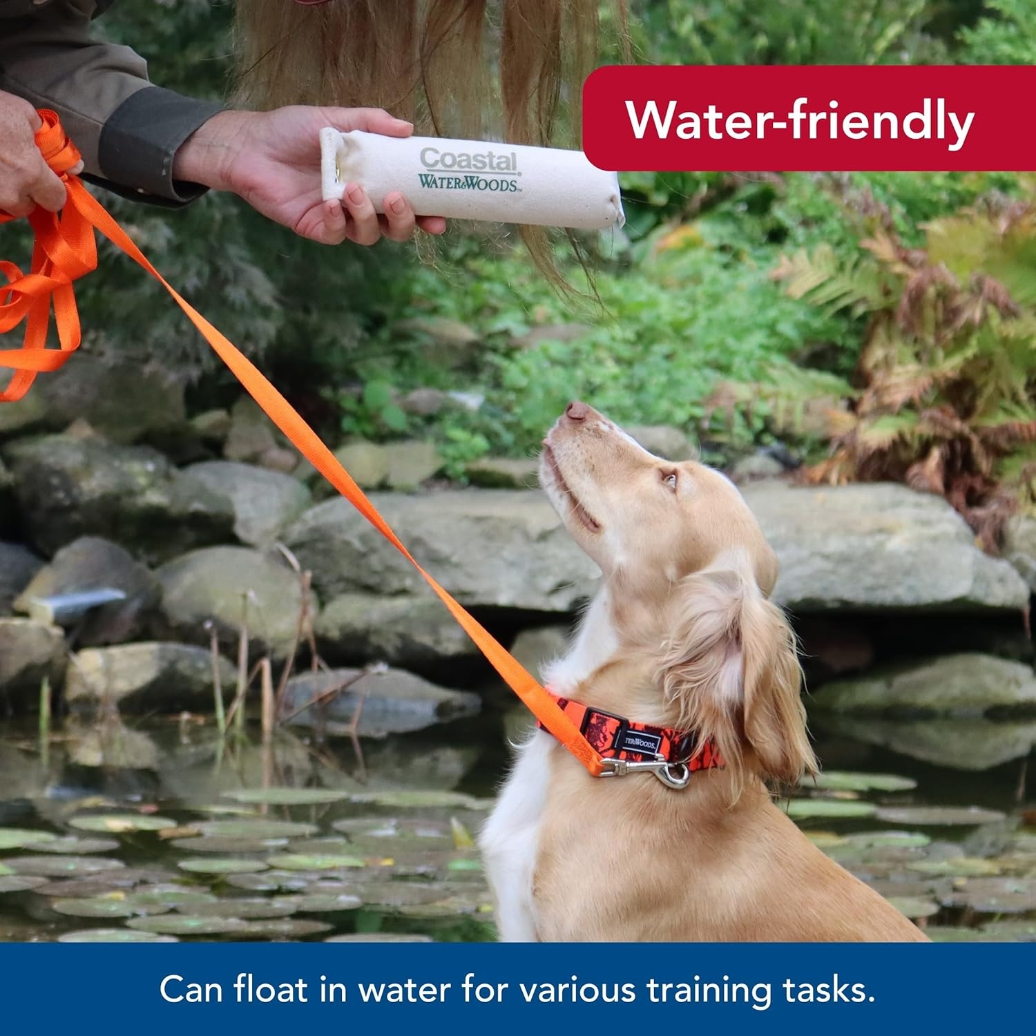 image:imageCoastal Pet Water amp Woods Canvas Dog Training Dummies Pet Improves Dog Hunting Skills Durable Canvas Material Safe Training Tool Natural 3 x 12Natural