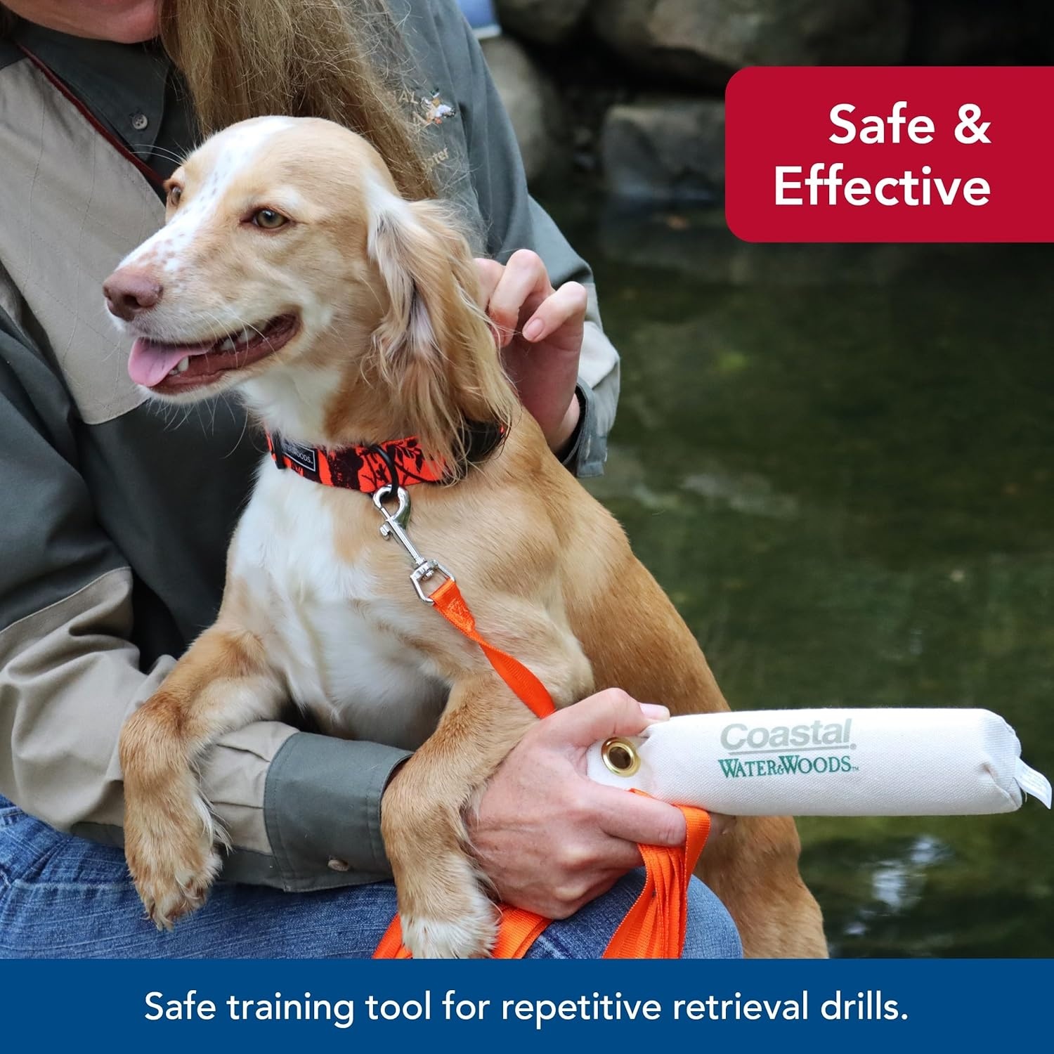 image:imageCoastal Pet Water amp Woods Canvas Dog Training Dummies Pet Improves Dog Hunting Skills Durable Canvas Material Safe Training Tool Natural 3 x 12Natural