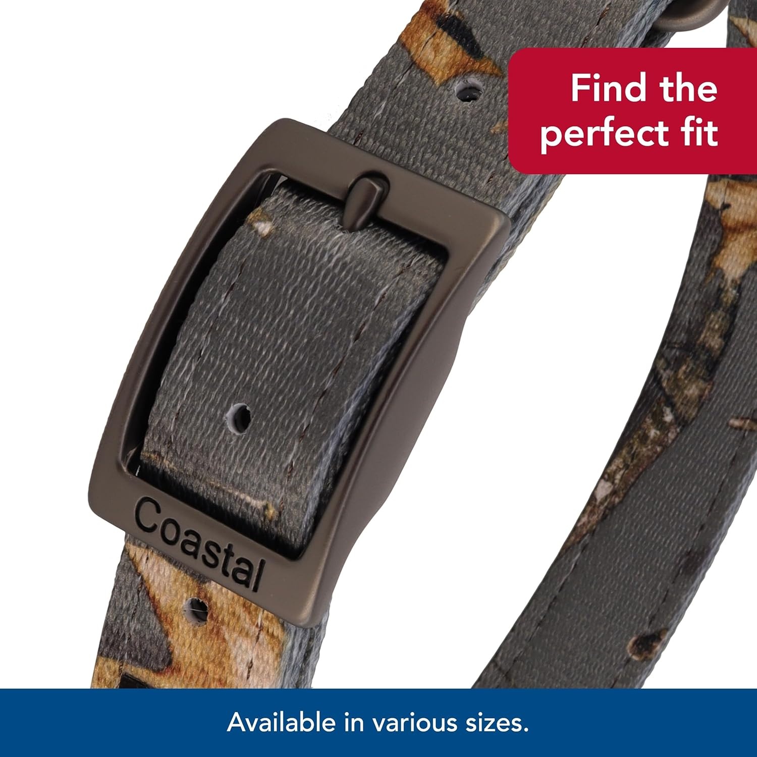 image:imageCoastal Pet Water amp Woods DoublePly Dog Collar Durable Comfortable Adjustable Buckle Shadow Grass Blades Pattern Medium 1 x 20Country Roots Evergreen
