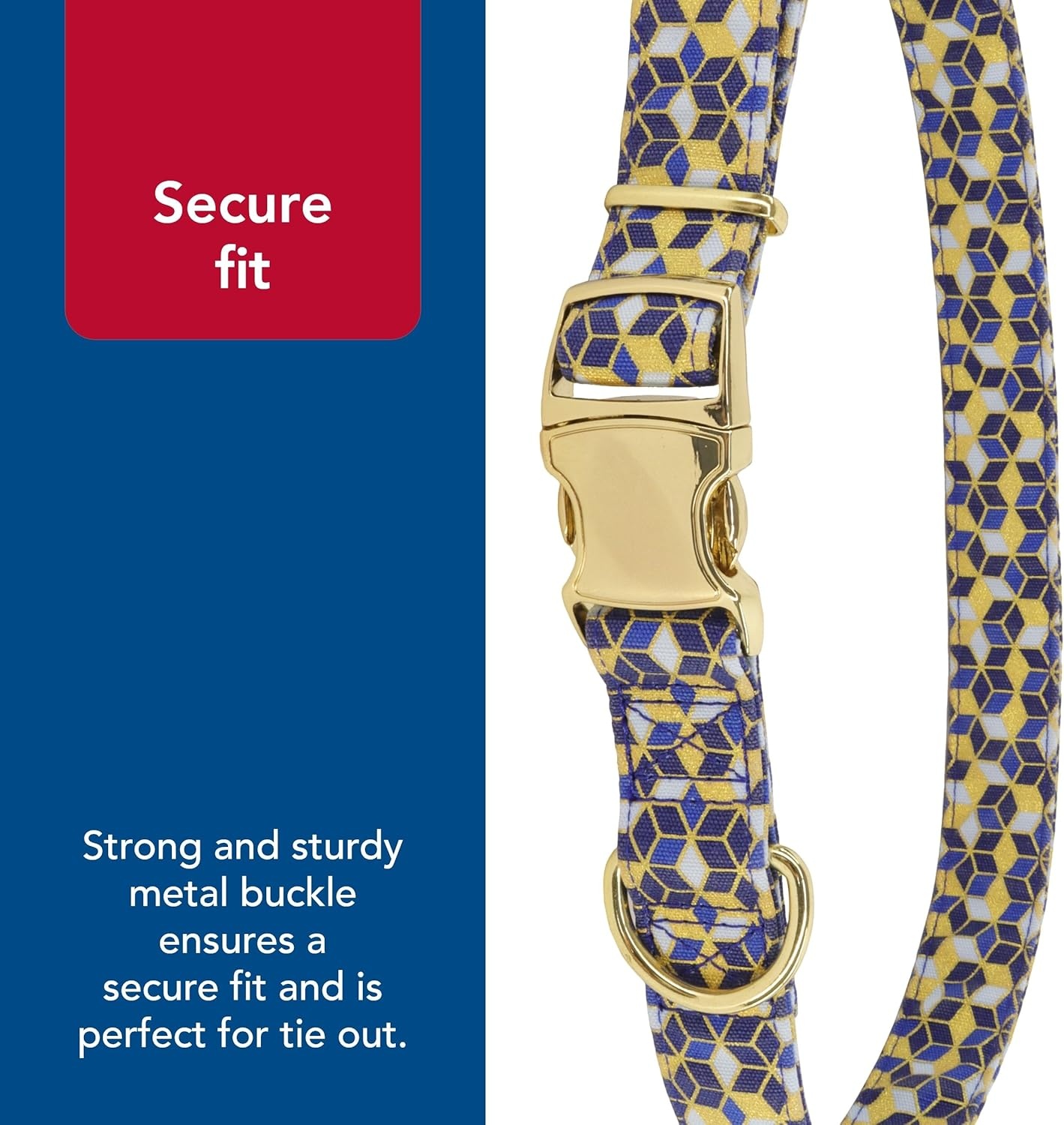 image:imageCoastal Pet Accent Metallic Adjustable Dog Collar Comfortable Dog Collar Sturdy Metal Buckle Functional amp Aesthetic for Pets Bright Black Galaxy 58 x 1218Classic Blue Diamonds