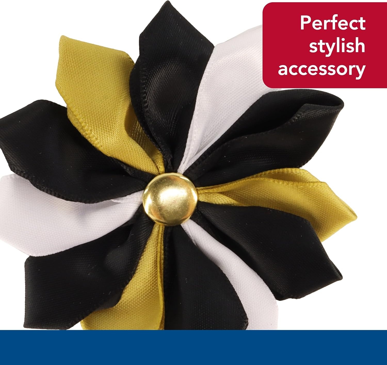 image:imageCoastal Pet Accent Metallic Dog Collar Embellishment Stylish Dog Collar Accessory Versatile Fit for Pets Easy Attachment OneSize Gold FlowerGold Flower