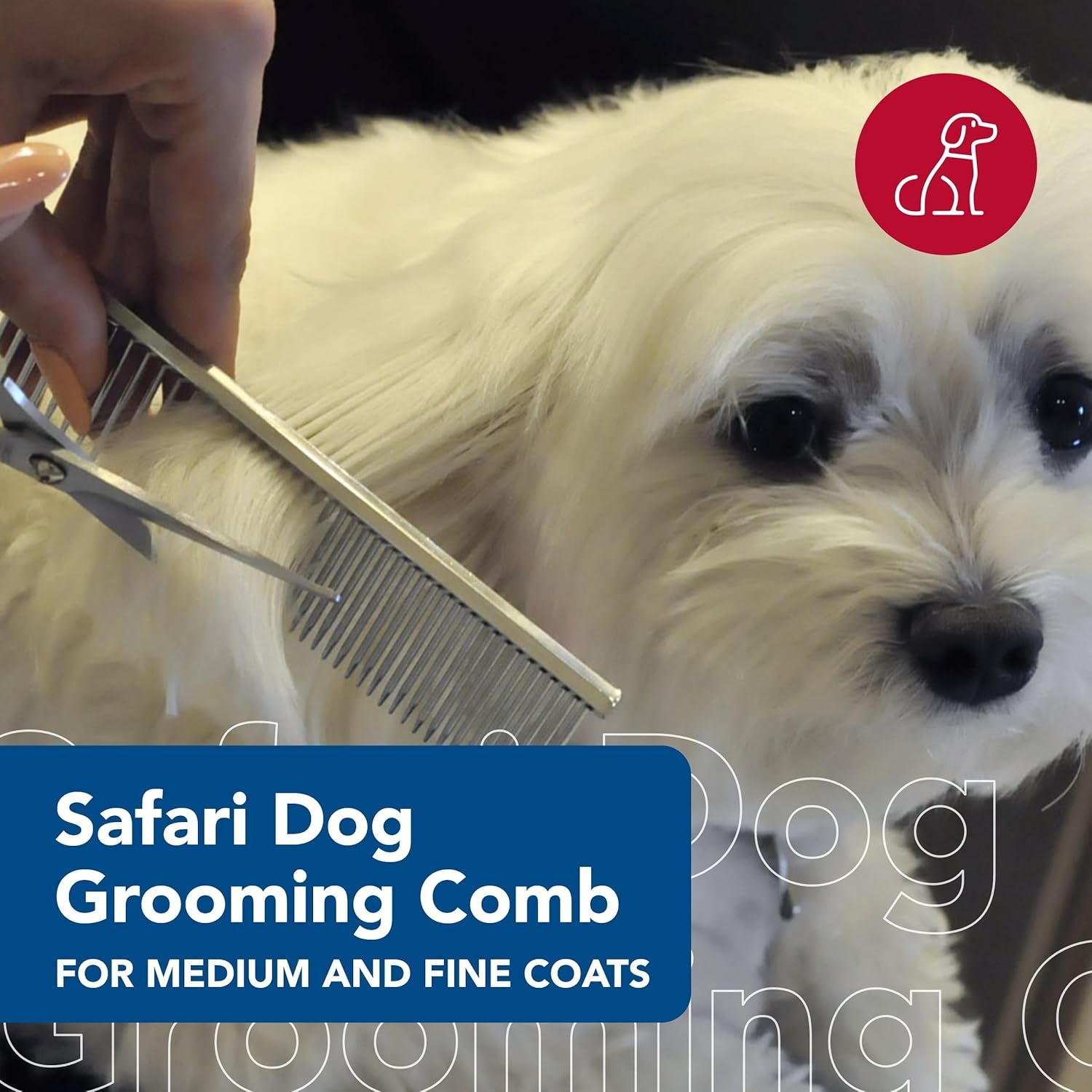 image:imageCoastal Pet Safari Dog Grooming Combs for Medium and Fine Coats Undercoat Rake for Fine Coats For Small Medium or Large Dogs 4 12