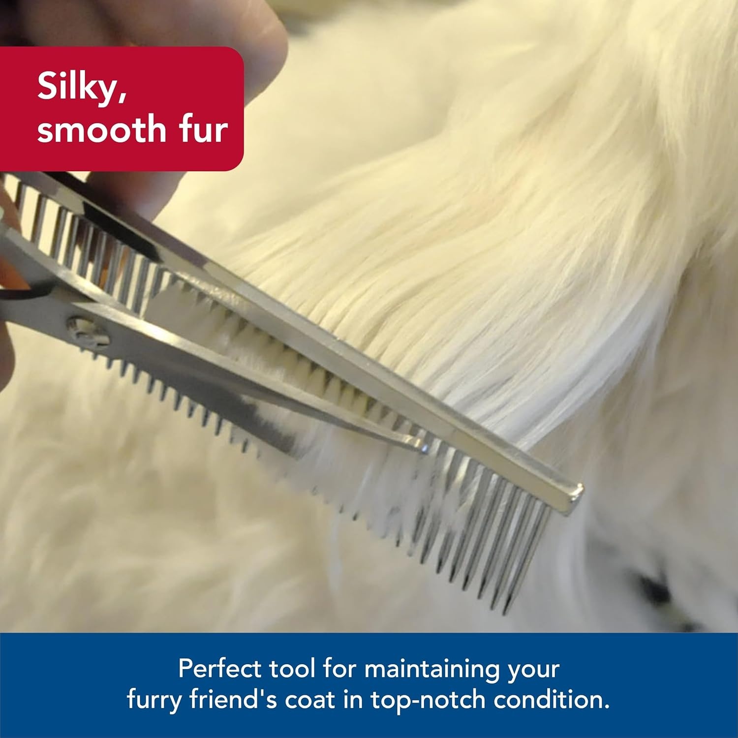 image:imageCoastal Pet Safari Dog Grooming Combs for Medium and Fine Coats Undercoat Rake for Fine Coats For Small Medium or Large Dogs 4 12
