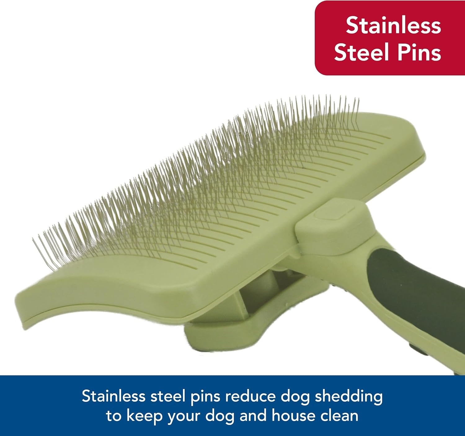 image:imageCoastal Pet Safari Dog SelfCleaning Slicker Brush Dog Deshedding Brush Prevents Mats and Tangled Hair For Dogs with Short or Long Hair Medium 425 x 406Medium