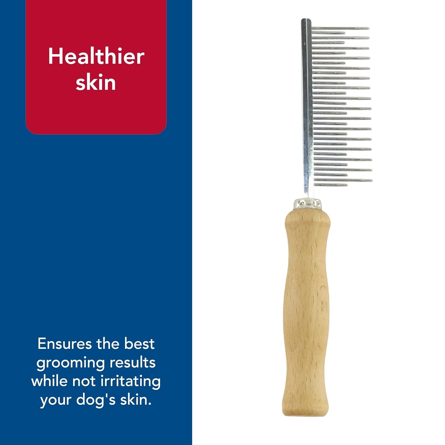 image:imageCoastal Pet Safari Dog Shedding Combs Dog Shedding Brush for Dogs with Short and Long Hair Different Sized Teeth for Undercoat Rake 7 x 157 x 15 Pack of 1