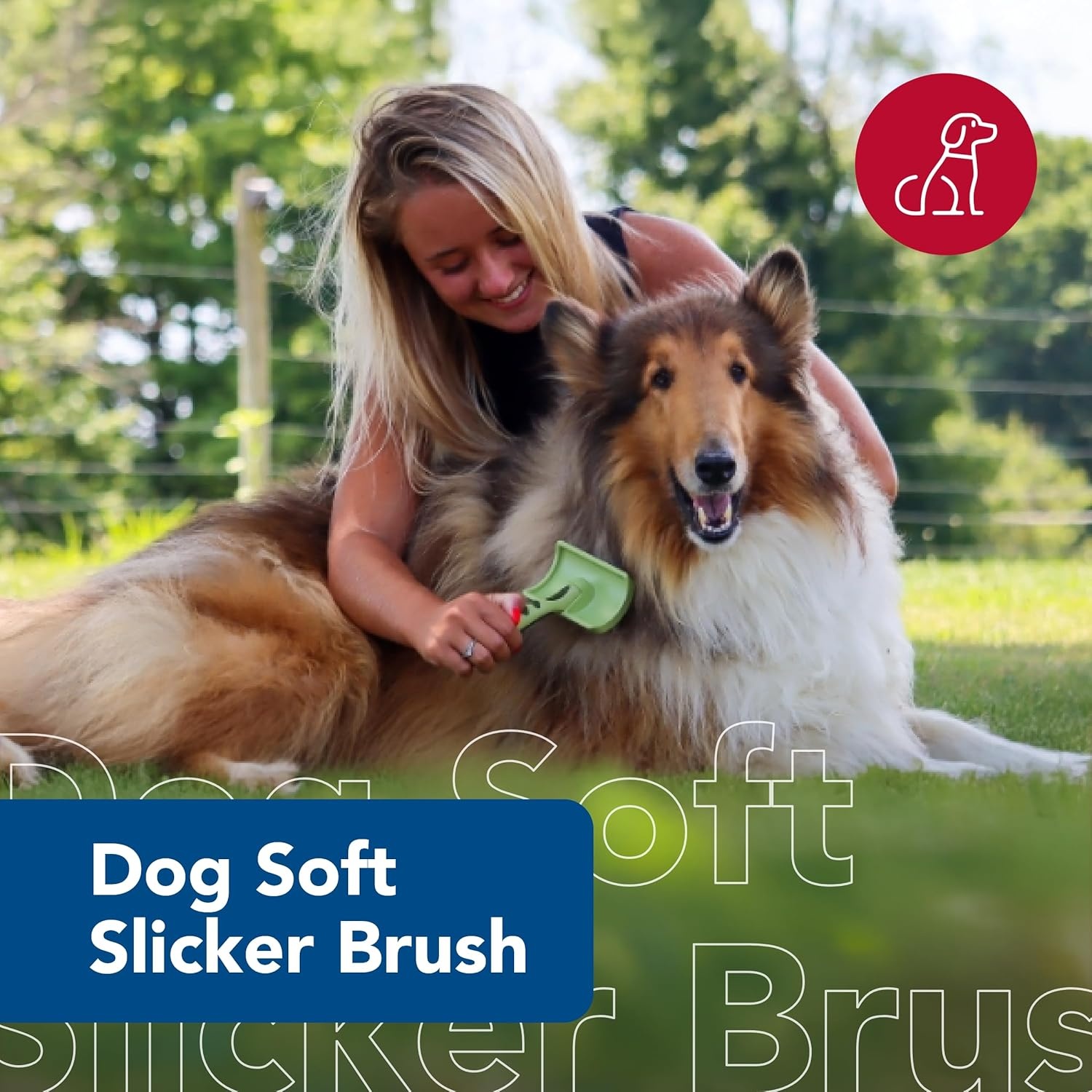 image:imageCoastal Pet Safari Dog Soft Slicker Brush Dog Grooming Brush for Shedding for Dogs with Short Medium and Long Hair Medium 625 x 35No Color
