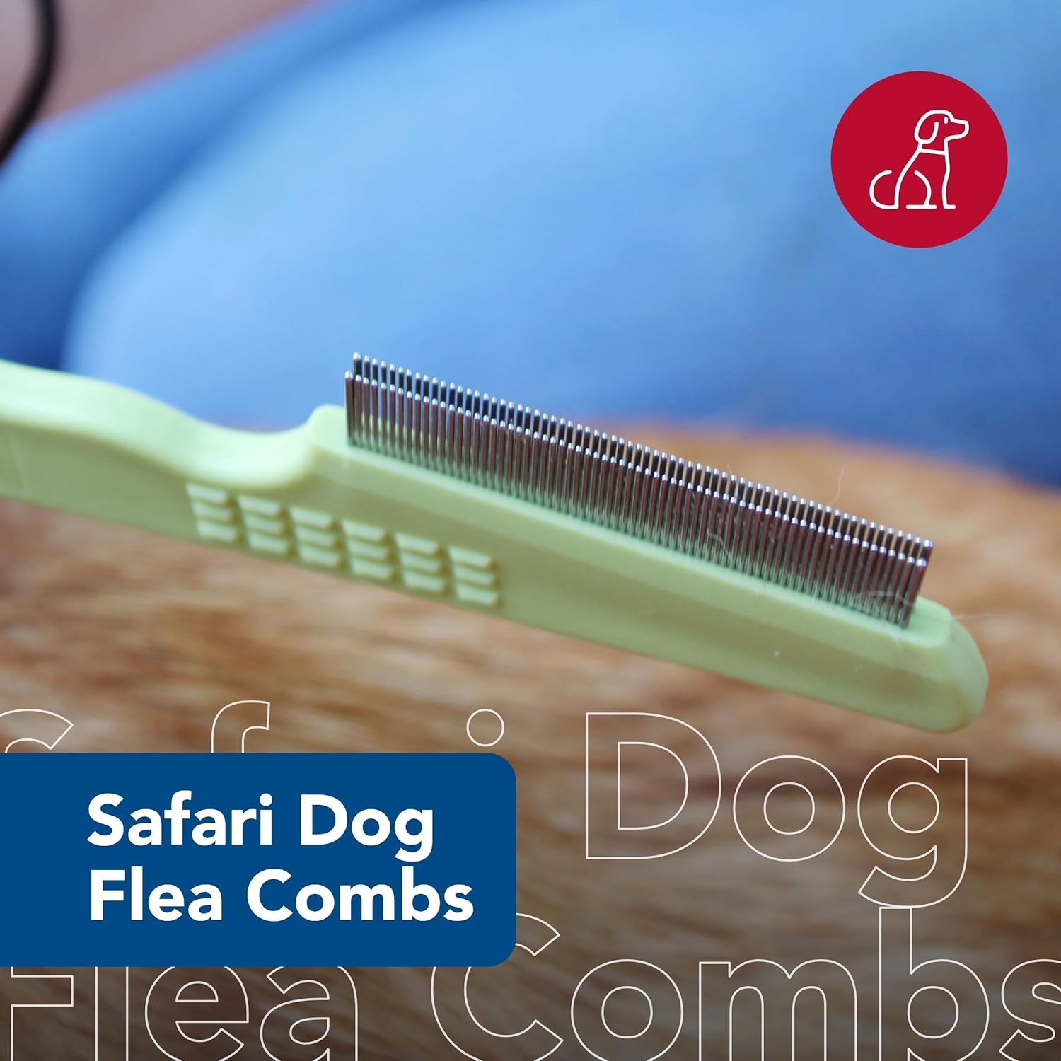 image:imageCoastal Pet Safari Double Row Comb Helps Dry Skin For Flea Prevention and Detection in Pets with Short and Long Hair