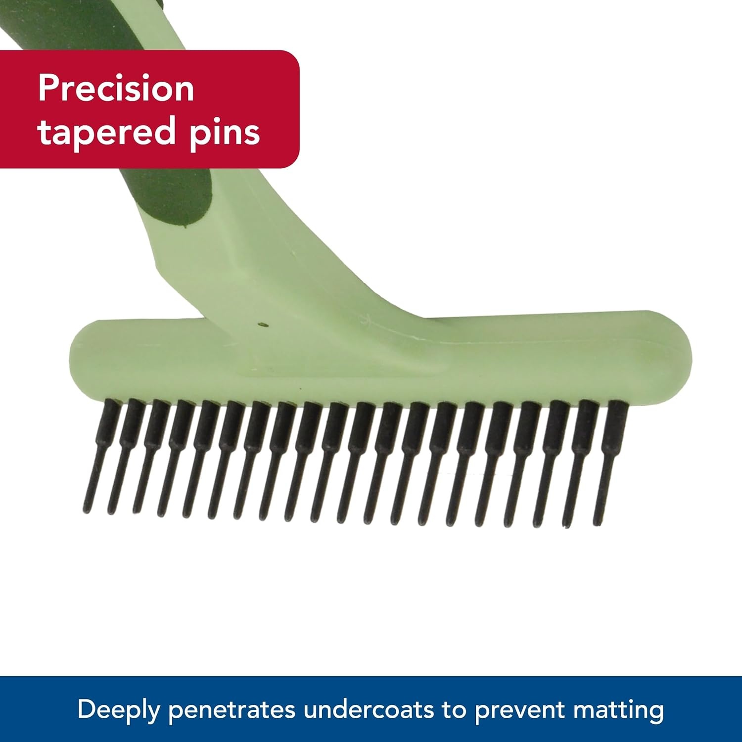 image:imageCoastal Pet Safari Double Row Undercoat Rake Gentle Dematting and Deshedding Grooming Comb for DogsSingle Row