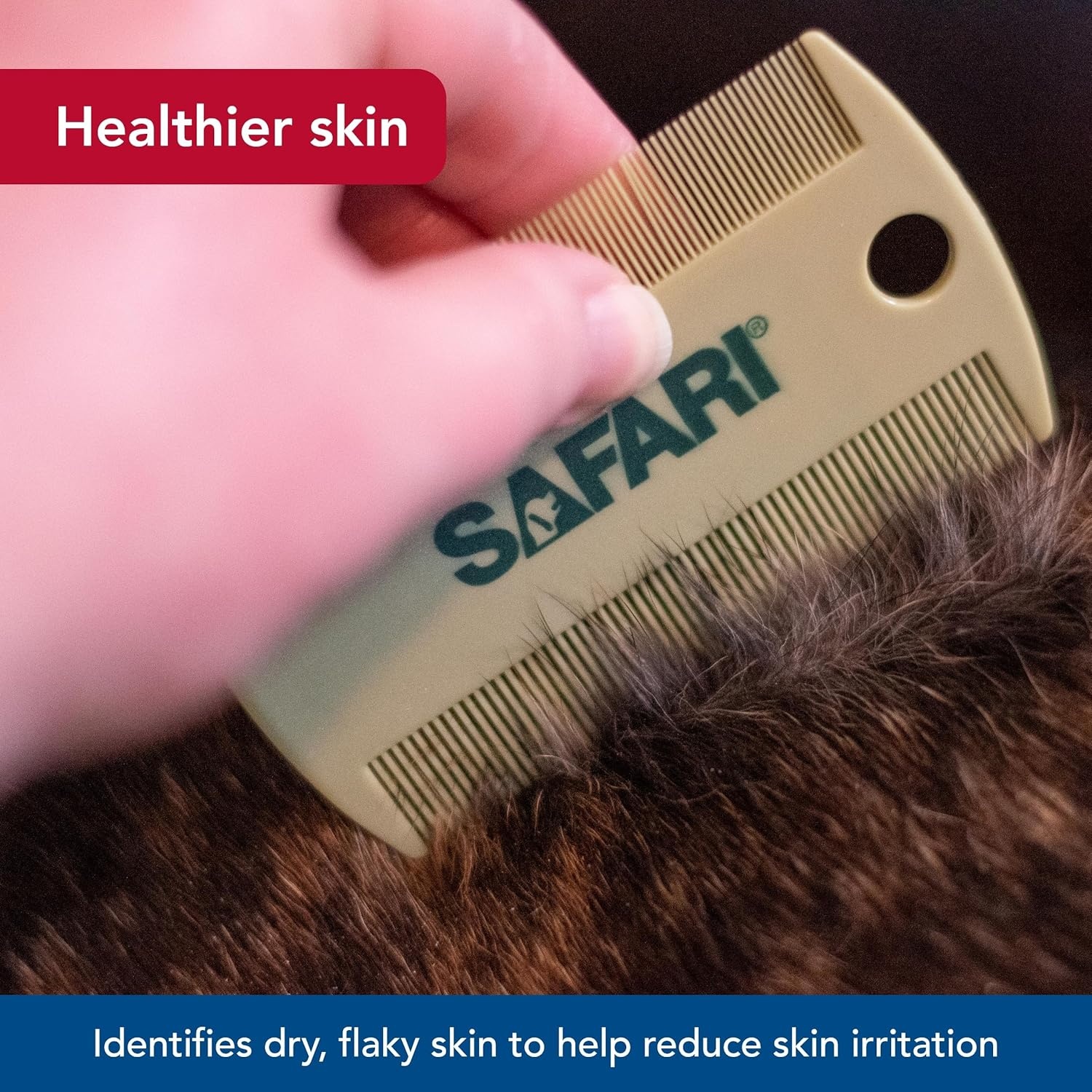 image:imageCoastal Pet Safari DoubleSided Grooming Comb One Size Short Hair Dog Grooming Kit for Flea Prevention and Detection