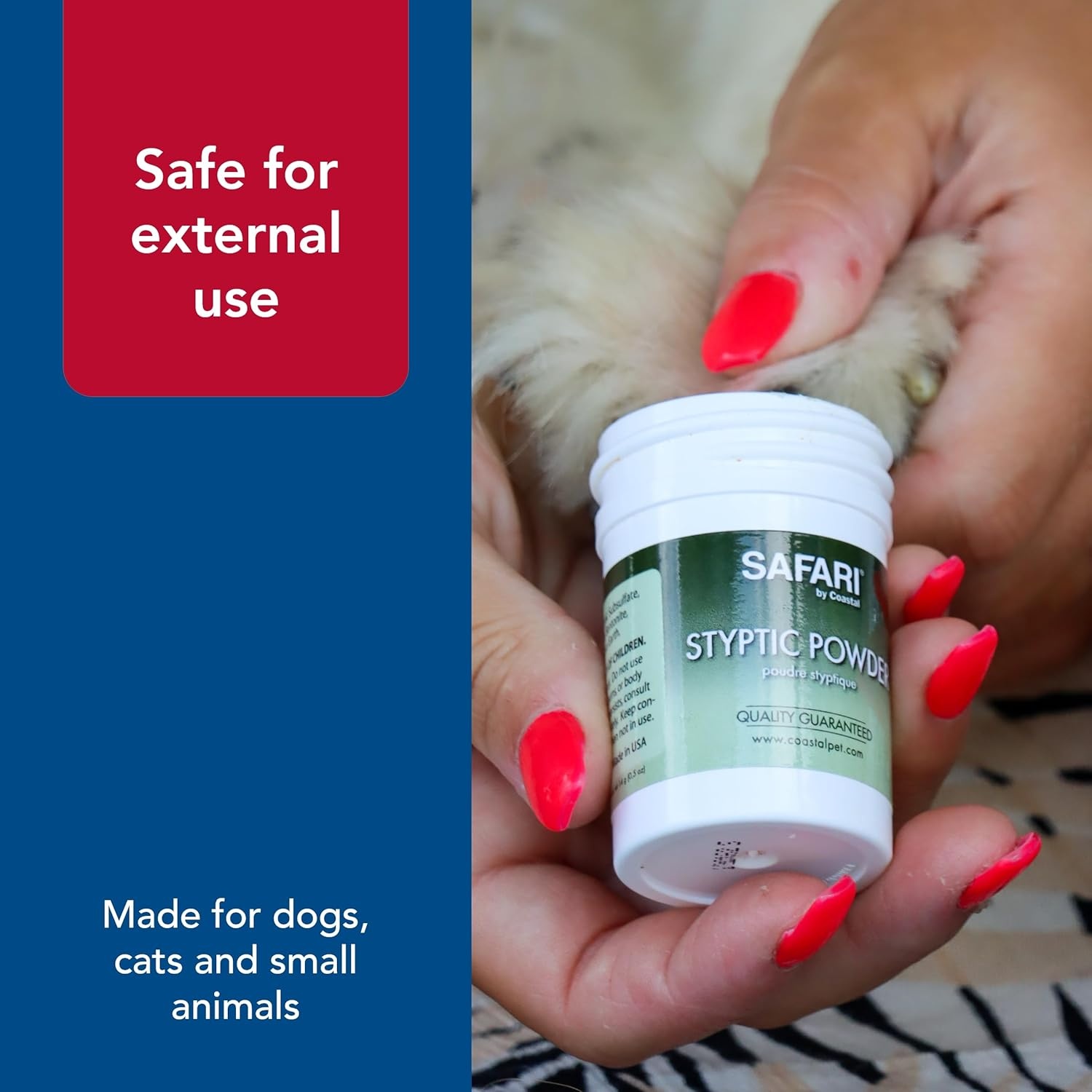 image:imageCoastal Pet Safari Pet Styptic Powder Blood Clotting Powder for Pet and Dog First Aid Kit and Grooming One Size