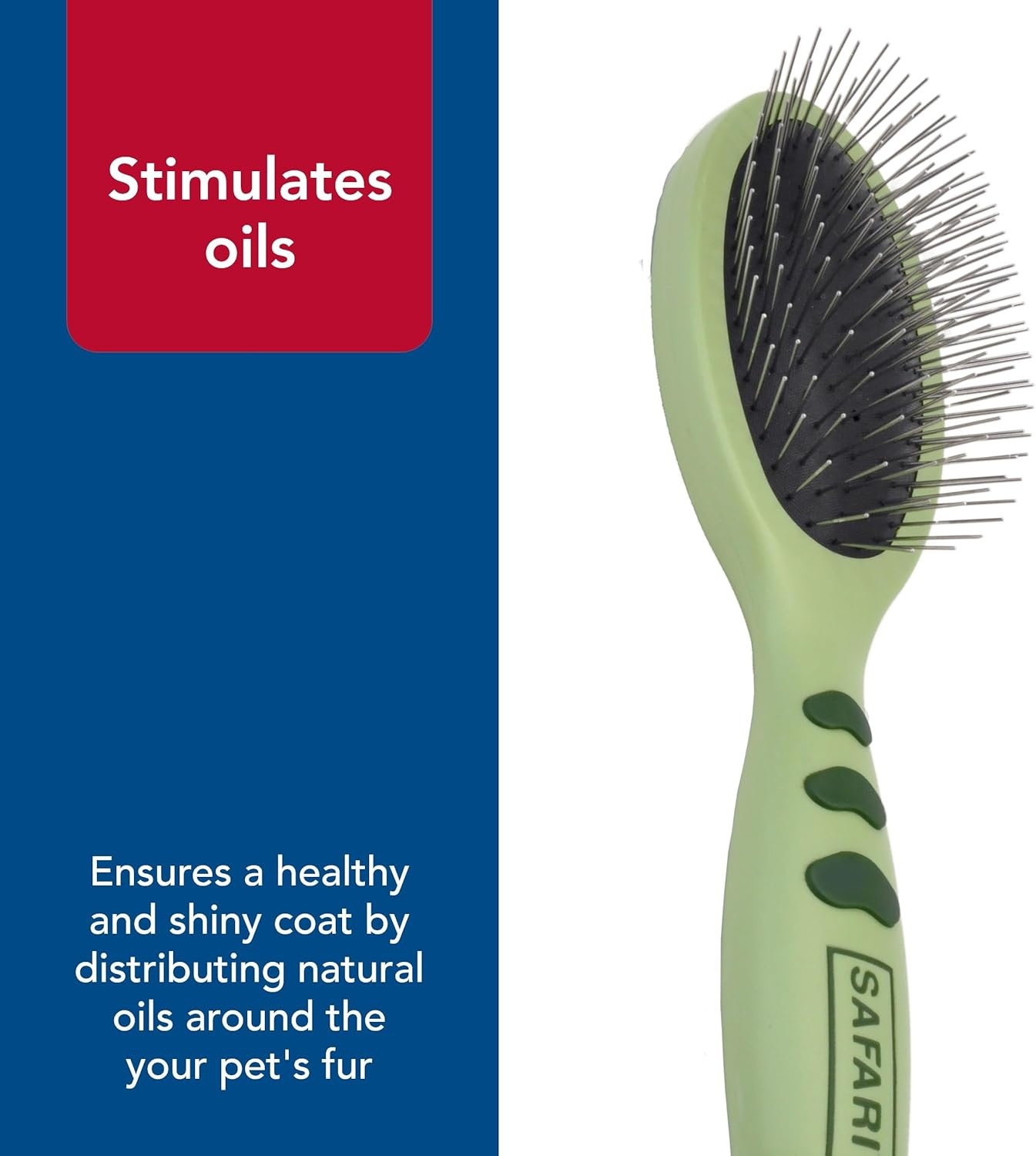 image:imageCoastal Pet Safari Wire Pin Brush NoSlip Plastic Handle for Short and Long Pet Hair 925 x 25 Compatible Grooming ToolLarge