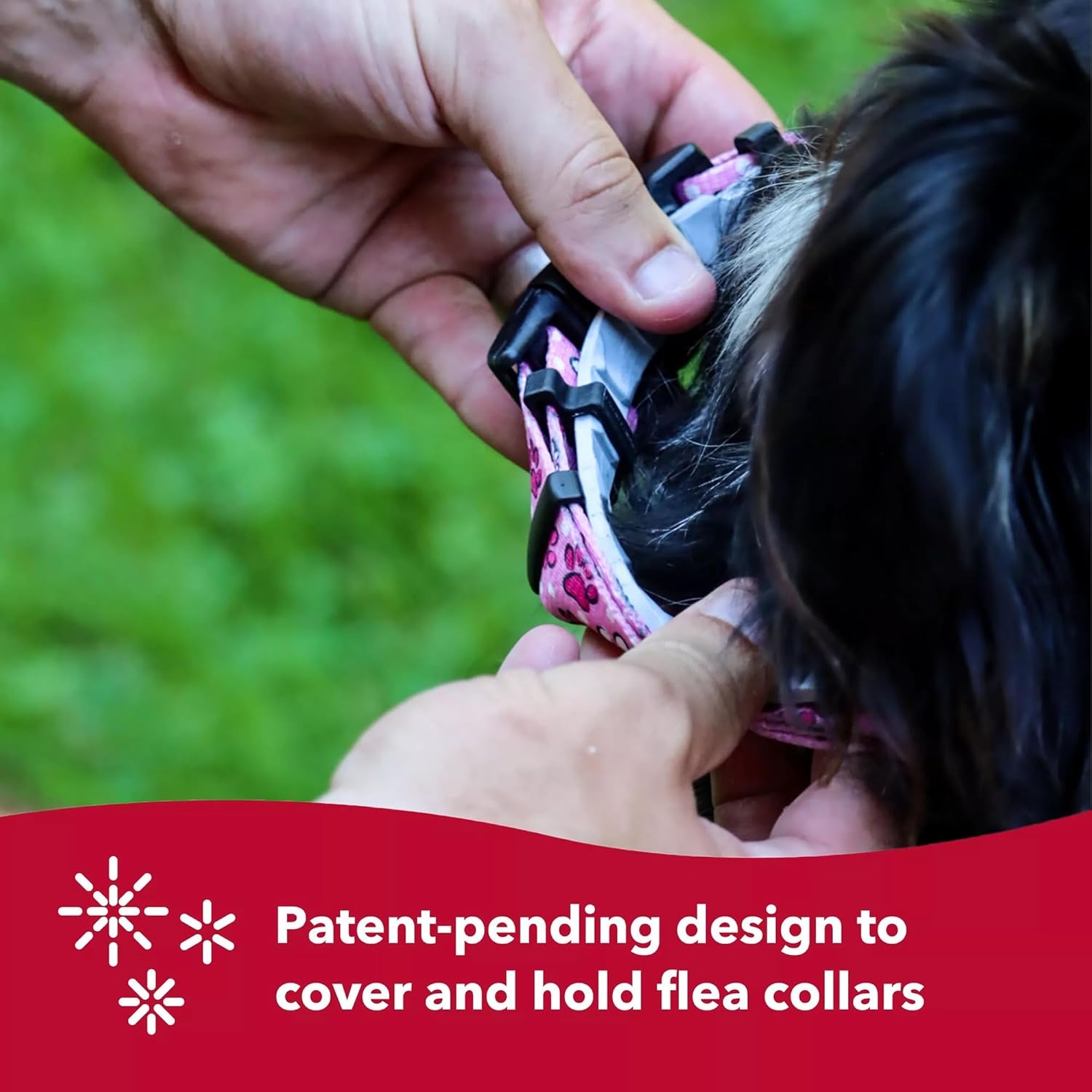 image:imageCoastal Pet SecureAway Collar Protector for Flea Collars Adjustable pet Accessory Protective Flea Collar for Dogs amp Puppy Multi Bones 58 x 812