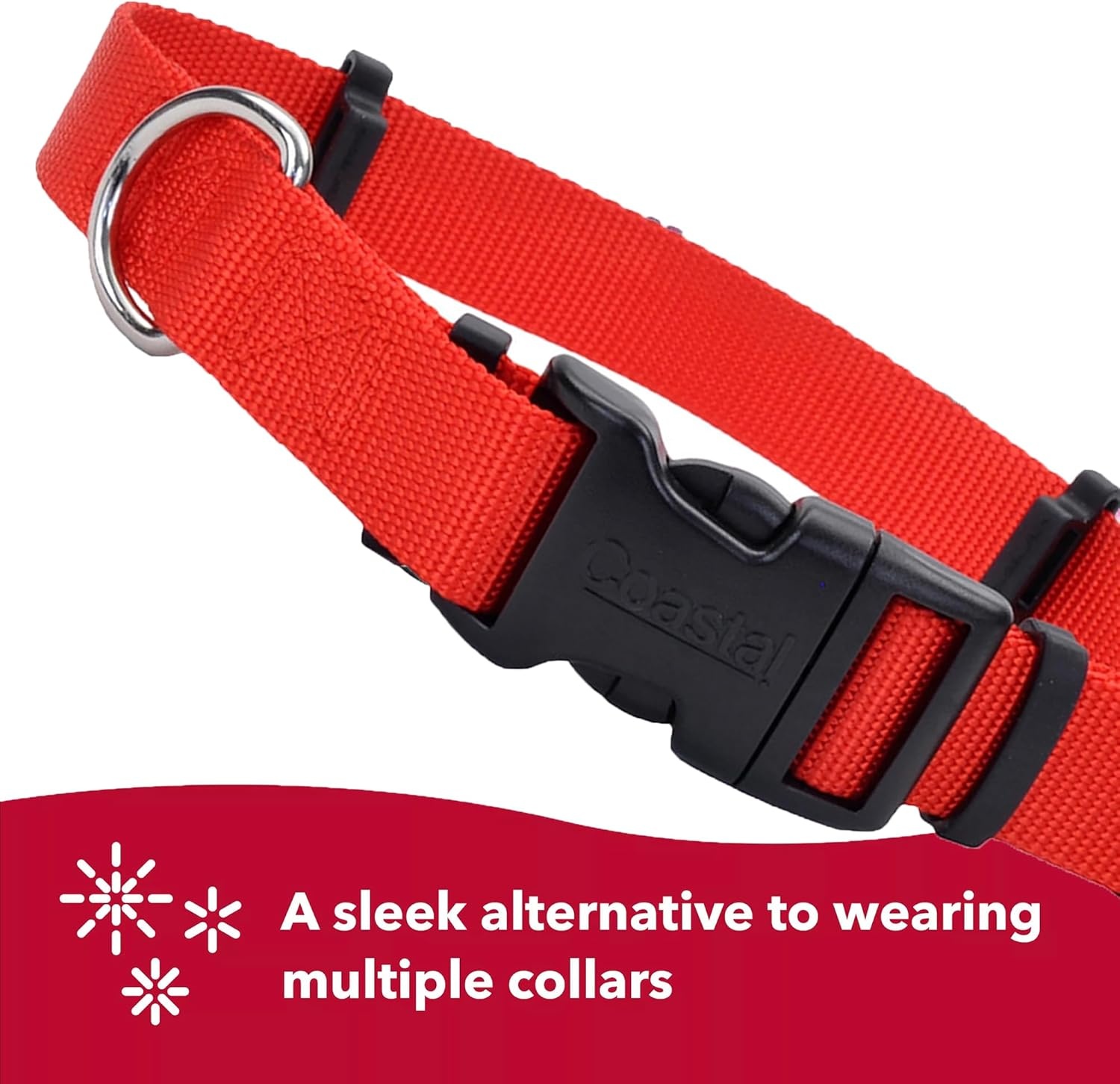 image:imageCoastal Pet SecureAway Collar Protector for Flea Collars Adjustable pet Accessory Protective Flea Collar for Dogs amp Puppy Red 58 x 1014multicolor