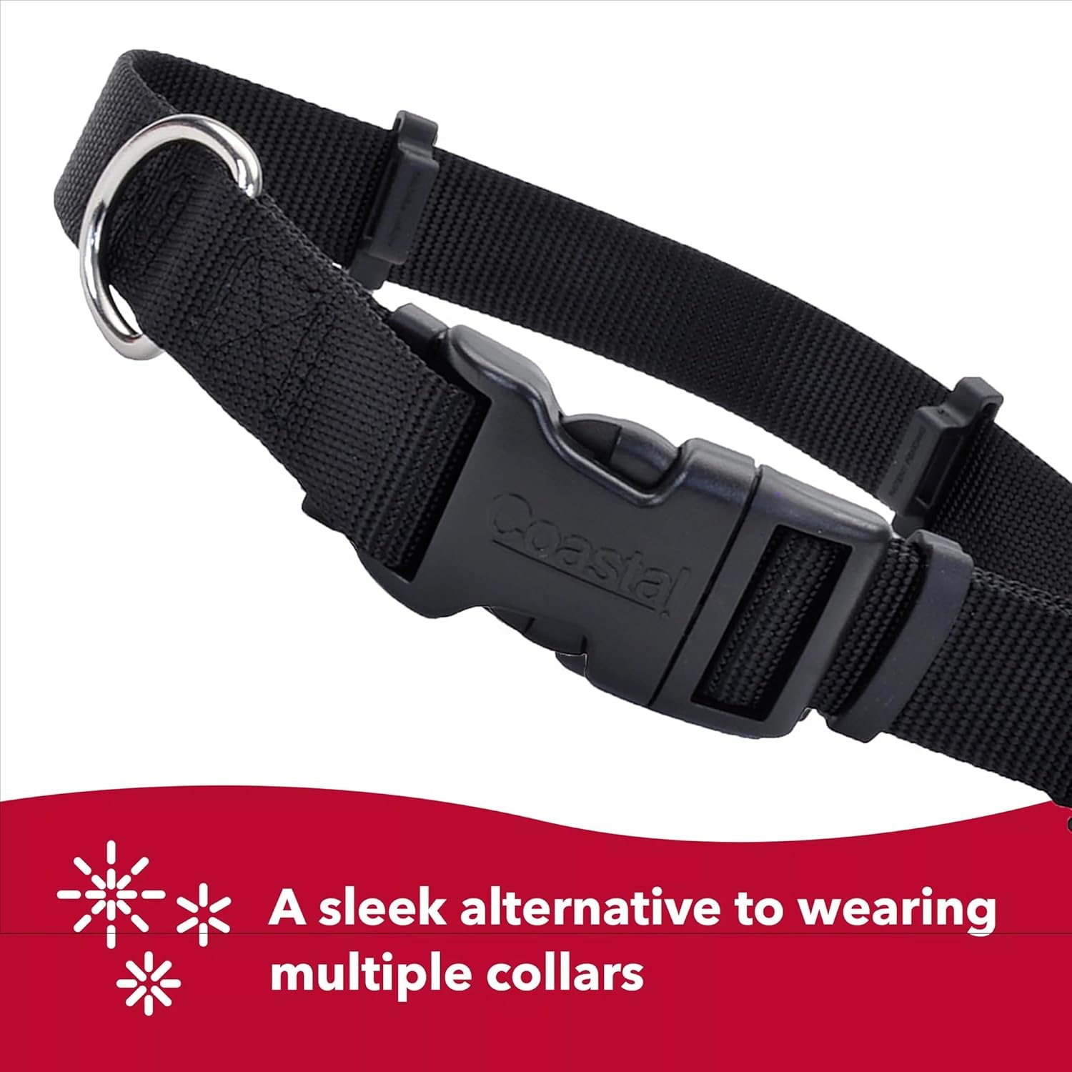 image:imageCoastal Pet SecureAway Collar Protector for Flea Collars Adjustable pet Accessory Protective Flea Collar for Dogs amp Puppy Black 1 x 1826