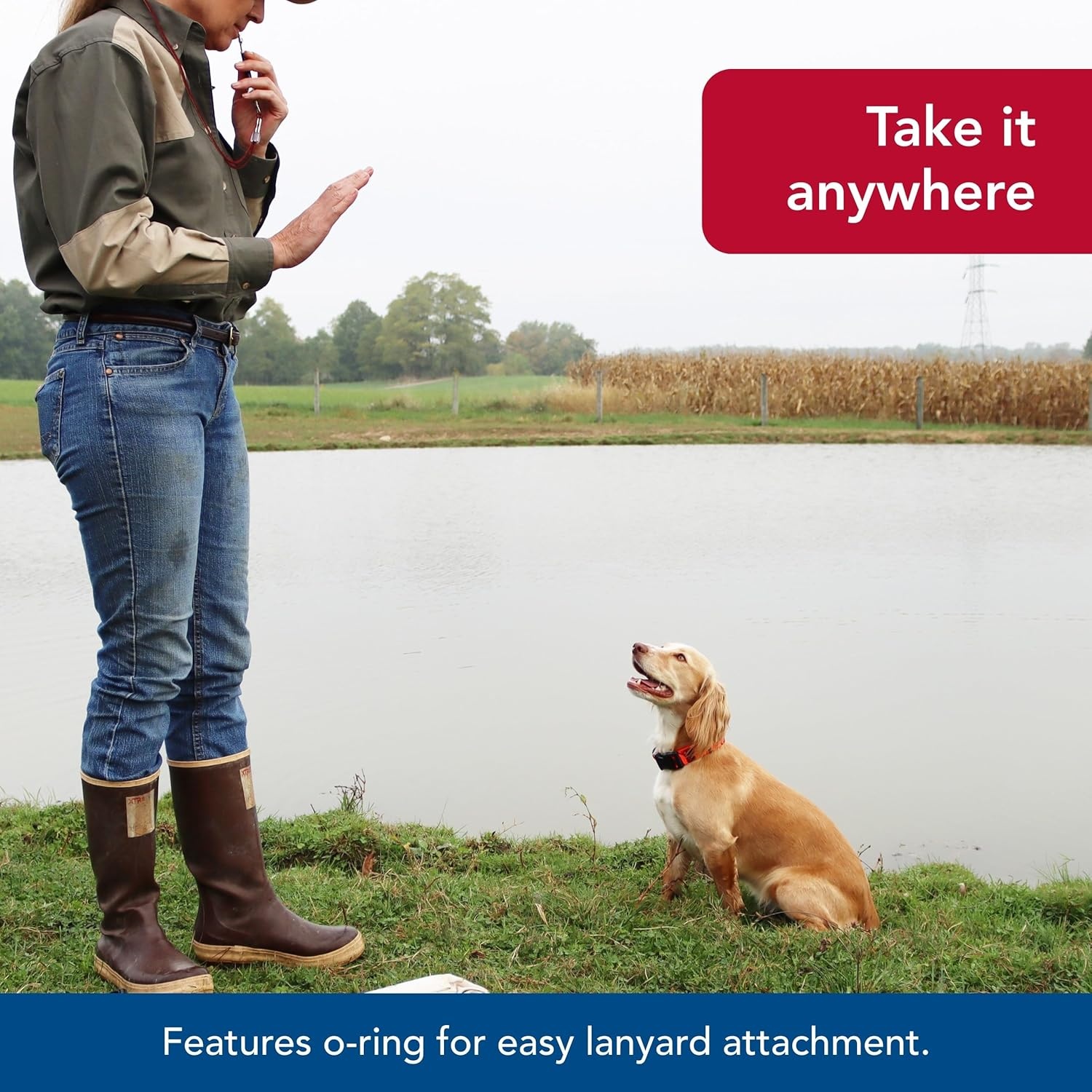 image:imageCoastal Pet Water amp Woods Professional Silent Dog Whistle FarReaching Command Adjustable Tone Professional Grade Whistle
