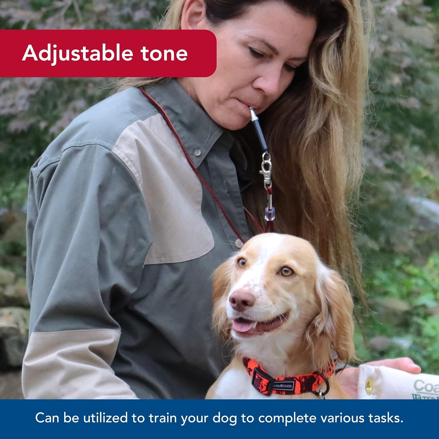 image:imageCoastal Pet Water amp Woods Professional Silent Dog Whistle FarReaching Command Adjustable Tone Professional Grade Whistle