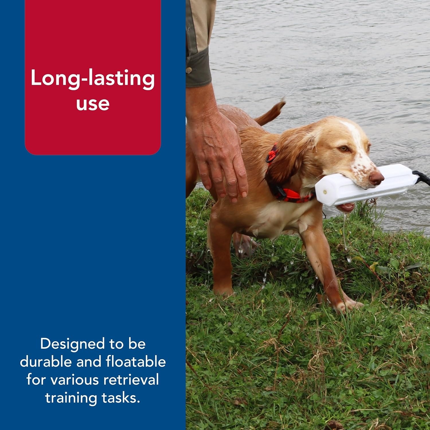 image:imageCoastal Pet Water amp Woods Vinyl Dog Training Dummies Pet Training Tool Enhances Dog Retrieving Skill Durable Floatable Material White 3 x 12White