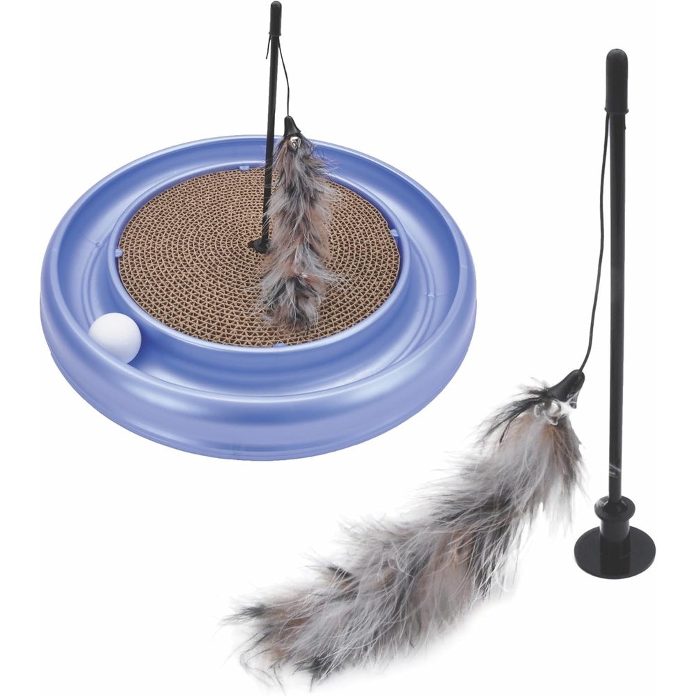 image:imageCoastal Pet Turbo Pet Cat Bundle Teaser Cat Toy amp Scratcher Cat Toy