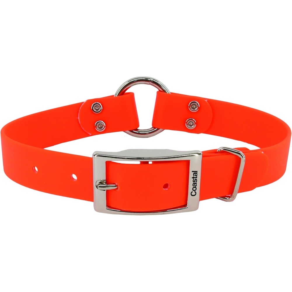 image:imageCoastal Pet Water amp Woods Waterproof Hound Dog Collar with Center Ring by Coastal Pet Durable Dog Collar Odor Resistant Easy Self Untangling Shadow Grass Blades Medium 1 x 20Orange
