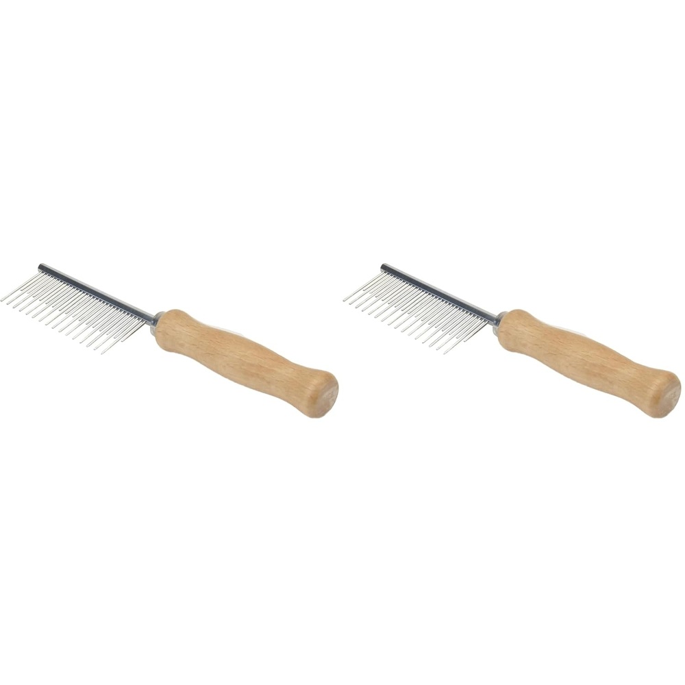 image:imageCoastal Pet Safari Dog Shedding Combs Dog Shedding Brush for Dogs with Short and Long Hair Different Sized Teeth for Undercoat Rake 7 x 157 x 15 Pack of 2
