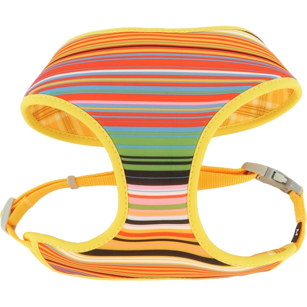 image:imageCoastal Pet Sublime Reversible Dog Harness Adjustable Fit with Easy Overhead Application Exceptional Durability Sublime Stripe with Gold Plaid XX Small 58 x 14 16