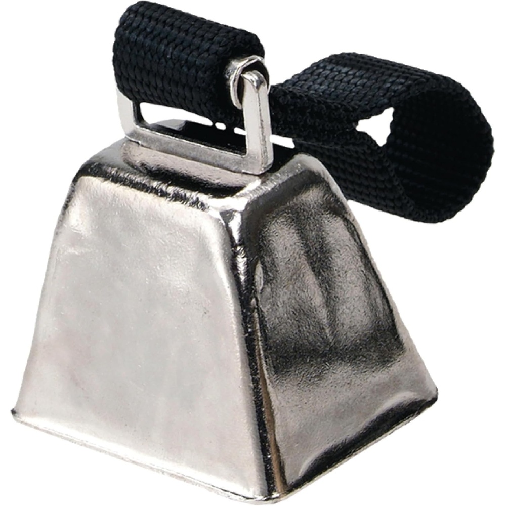 image:imageWater amp Woods Nickel Cow Bell for Dogs by Coastal Pet Durable Noise Maker Easy Attachment NickelPlated Material with Nylon Handle Black Large