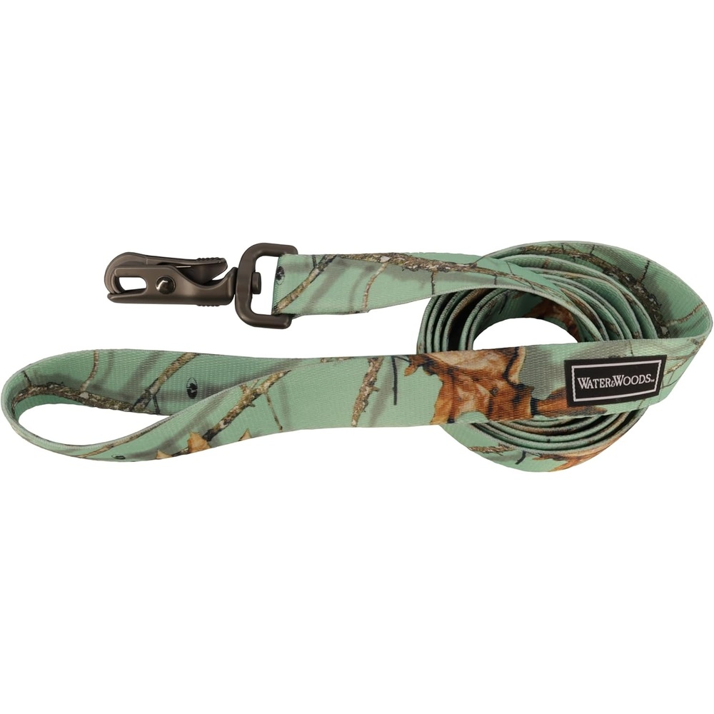 image:imageWater amp Woods Patterned Dog Leash by Coastal Pet Strong Dog Leash Scissor Snap Closure FrayResistant Nylon Stylish Patterns Bottomland Pink 1 x 6Country Roots Equinox