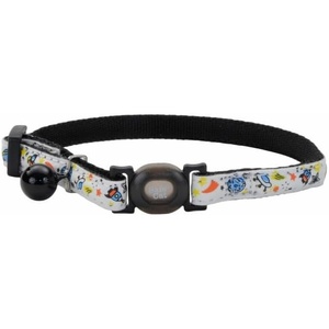 image:imageCoastal Pet  Safe Cat Glow in the Dark Adjustable Breakaway Collar  Glowing Blue Fish Print  38 x 812Glowing Black Galaxy
