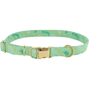 image:imageCoastal Pet Accent Metallic Adjustable Dog Collar  Comfortable Dog Collar  Sturdy Metal Buckle  Functional amp Aesthetic for Pets  Bright Black Galaxy 58 x 1218Graceful Green Leaves